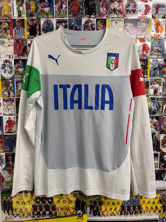 Italy 2014 Training Longsleeve Shirt White | Retro Screamers