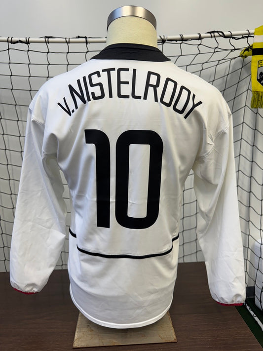 Manchester United 2002 Van Nistelrooy #10 Away Longsleeve - M