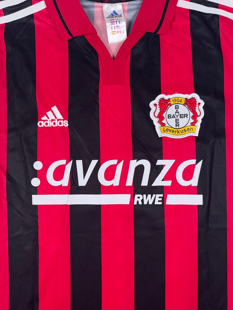 Bayer Leverkusen 1999/00 Ulf Kirsten #9 Match Prepared Home Shirt - XL