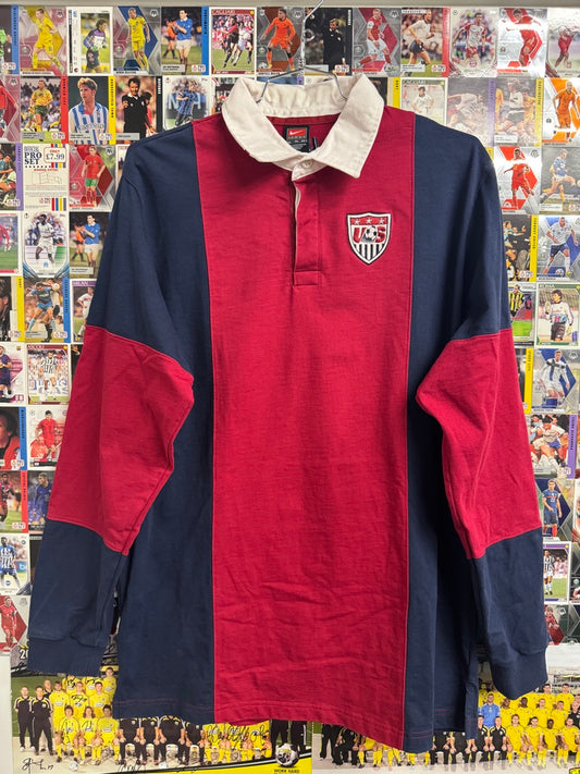 USA 90s Vintage Nike Rugby Longsleeve Shirt | Retro Screamers