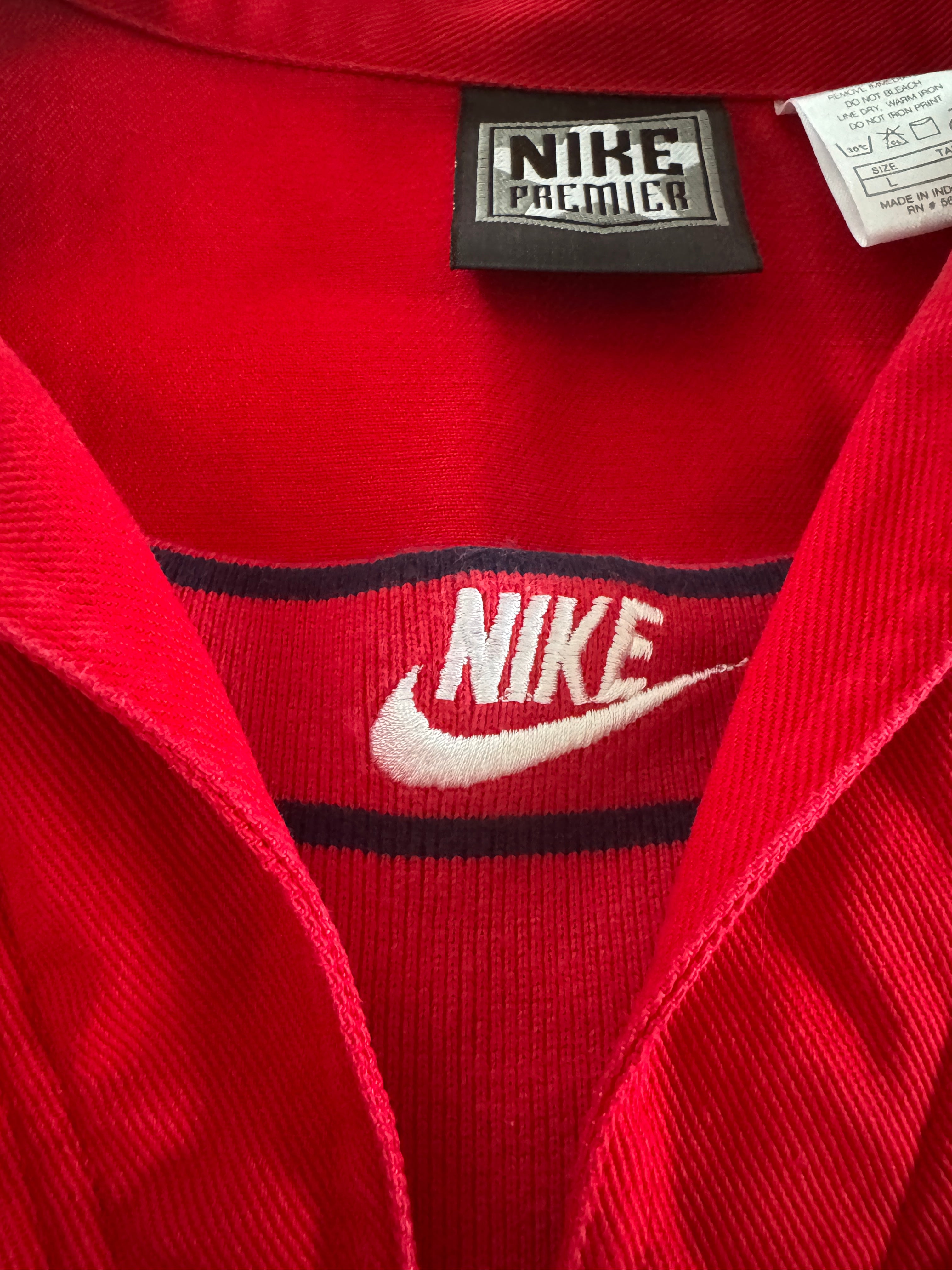 Arsenal 1994/95 Red Denim Drill Jacket | Retro Screamers