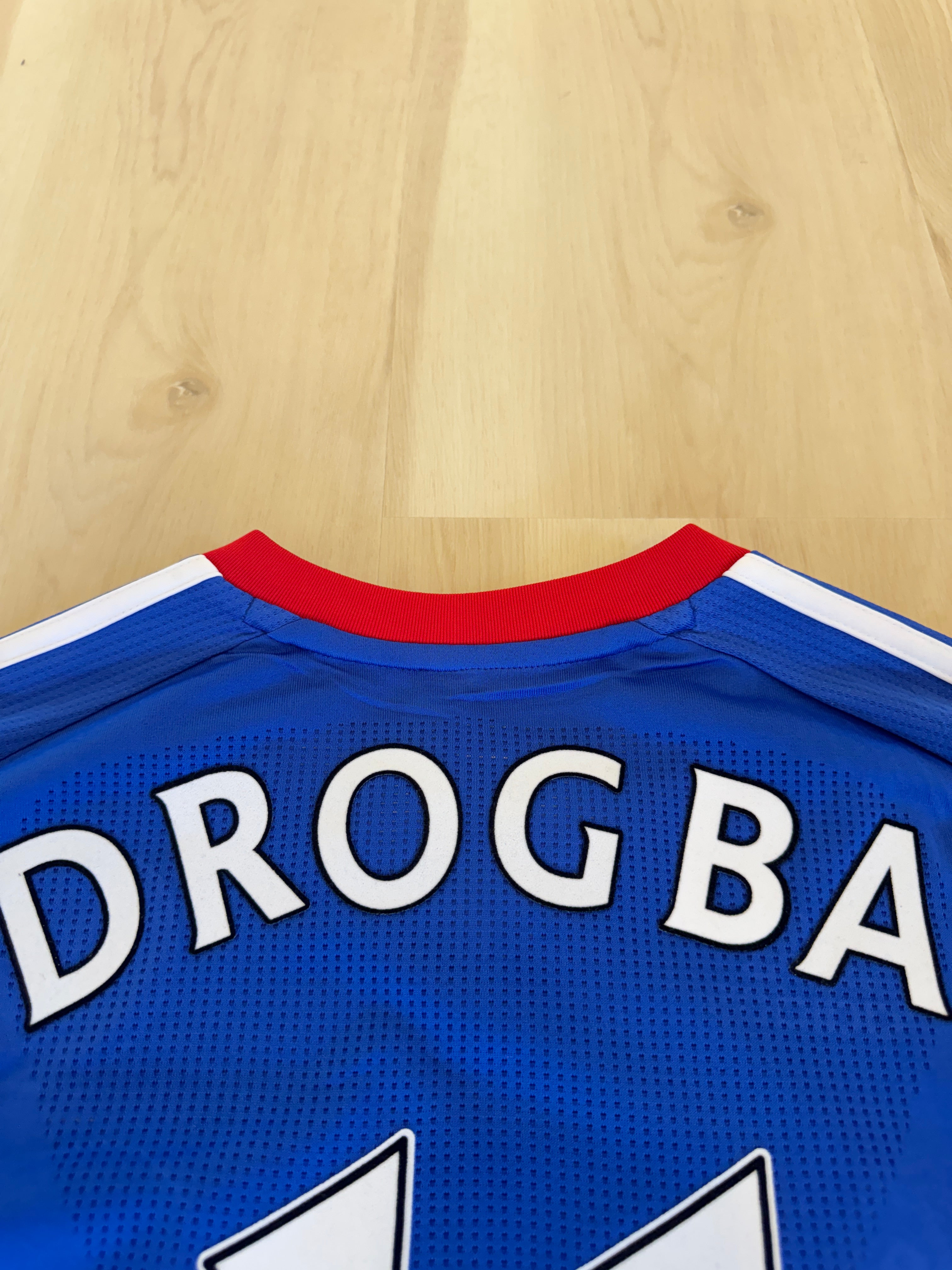 Chelsea 2010/11 Didier Drogba #11 Home Longsleeve Shirt w/ Patches | Retro Screamers
