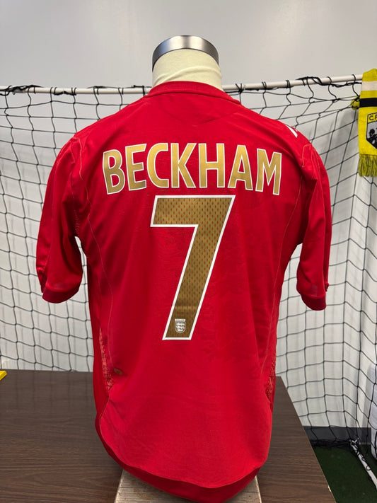 England 2006/07 Beckham #7 Away | Retro Screamers