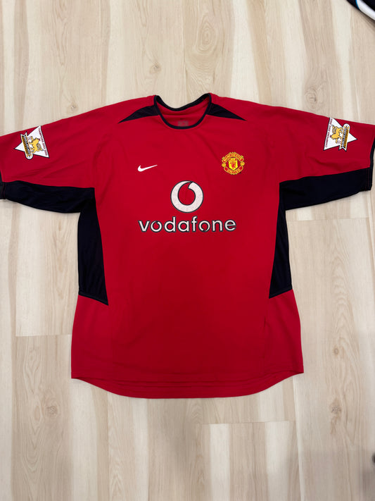 Manchester United 2003 Ronaldo #7 Home Shirt w/ Patches - L