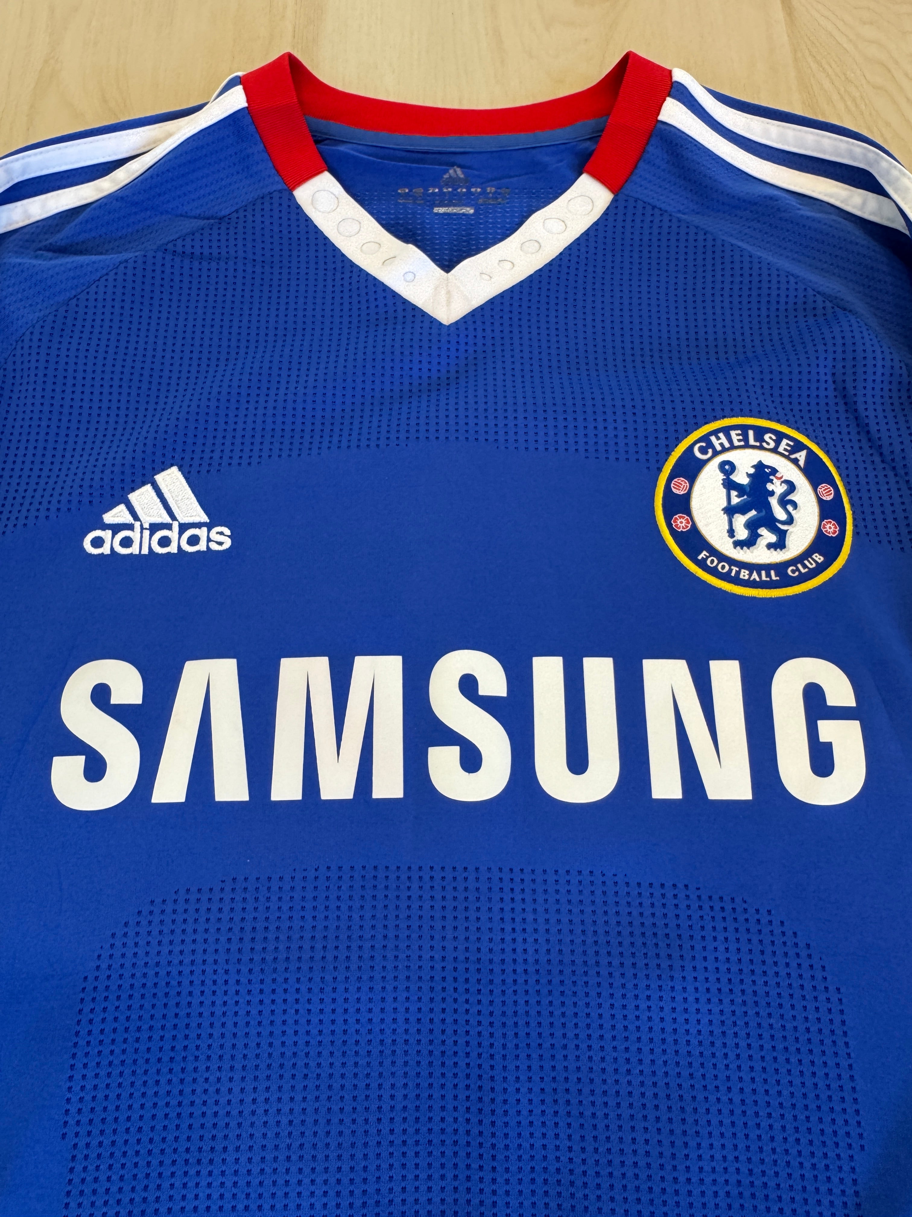 Chelsea 2010/11 Didier Drogba #11 Home Longsleeve Shirt w/ Patches | Retro Screamers
