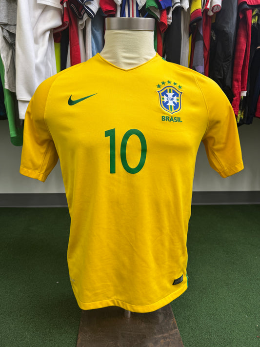 Brazil 2016 Neymar #10 Home - M
