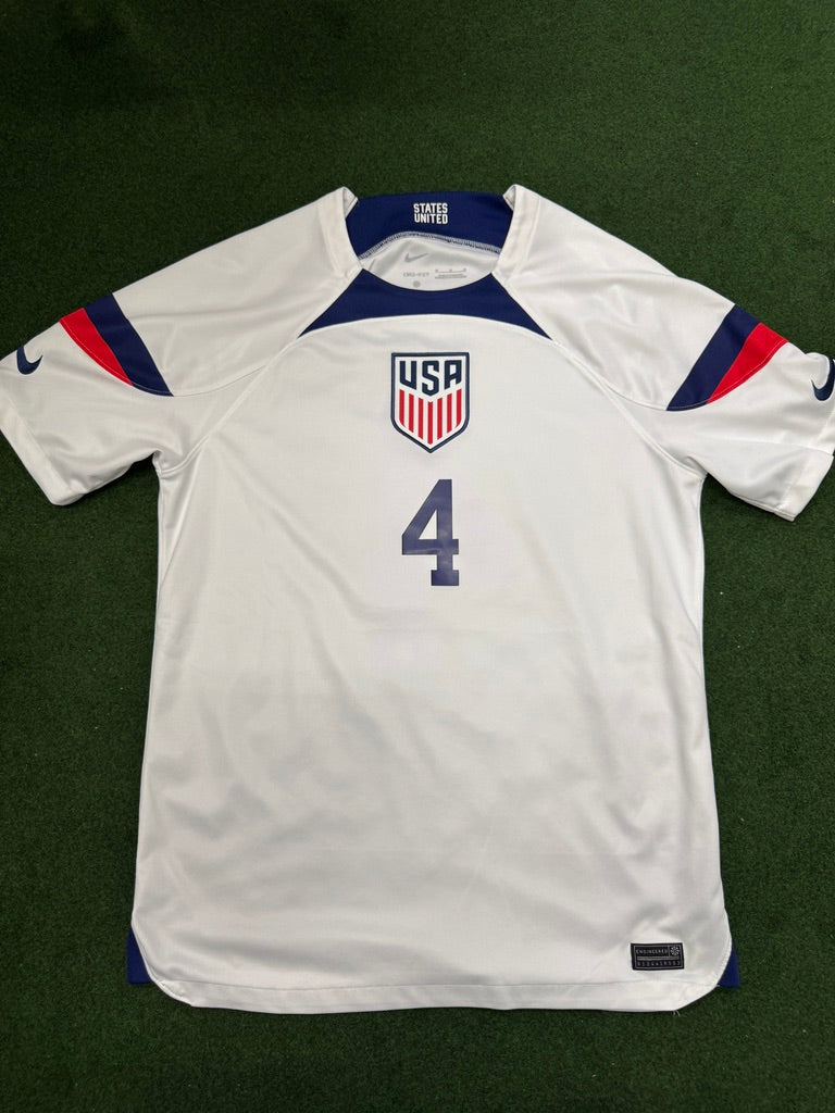 USA 2022 Tyler Adams #4 Home Shirt | Retro Screamers