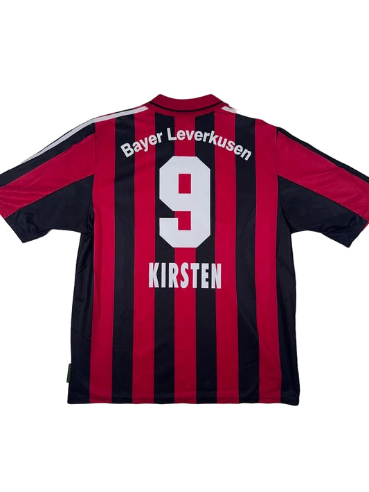 Bayer Leverkusen 1999/00 Ulf Kirsten #9 Match Prepared Home Shirt - XL