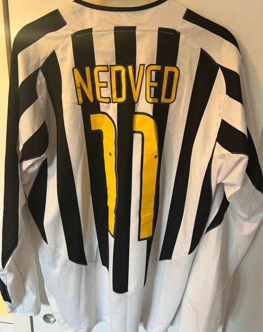 Juventus 2003 Pavel Nedved #11 Longsleeve Home Shirt | Retro Screamers