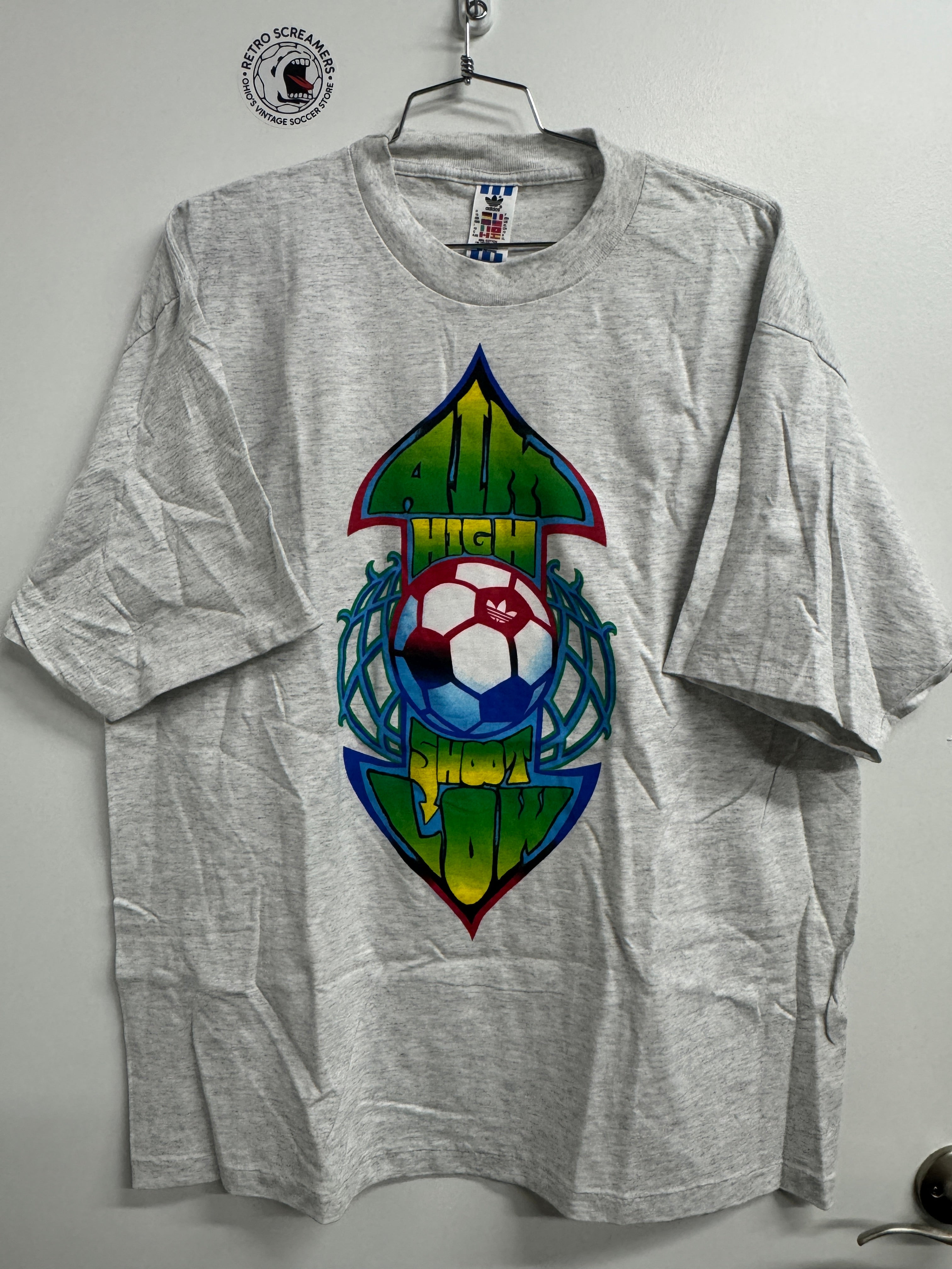 adidas Aim High Shoot Low Tee 90's - XL