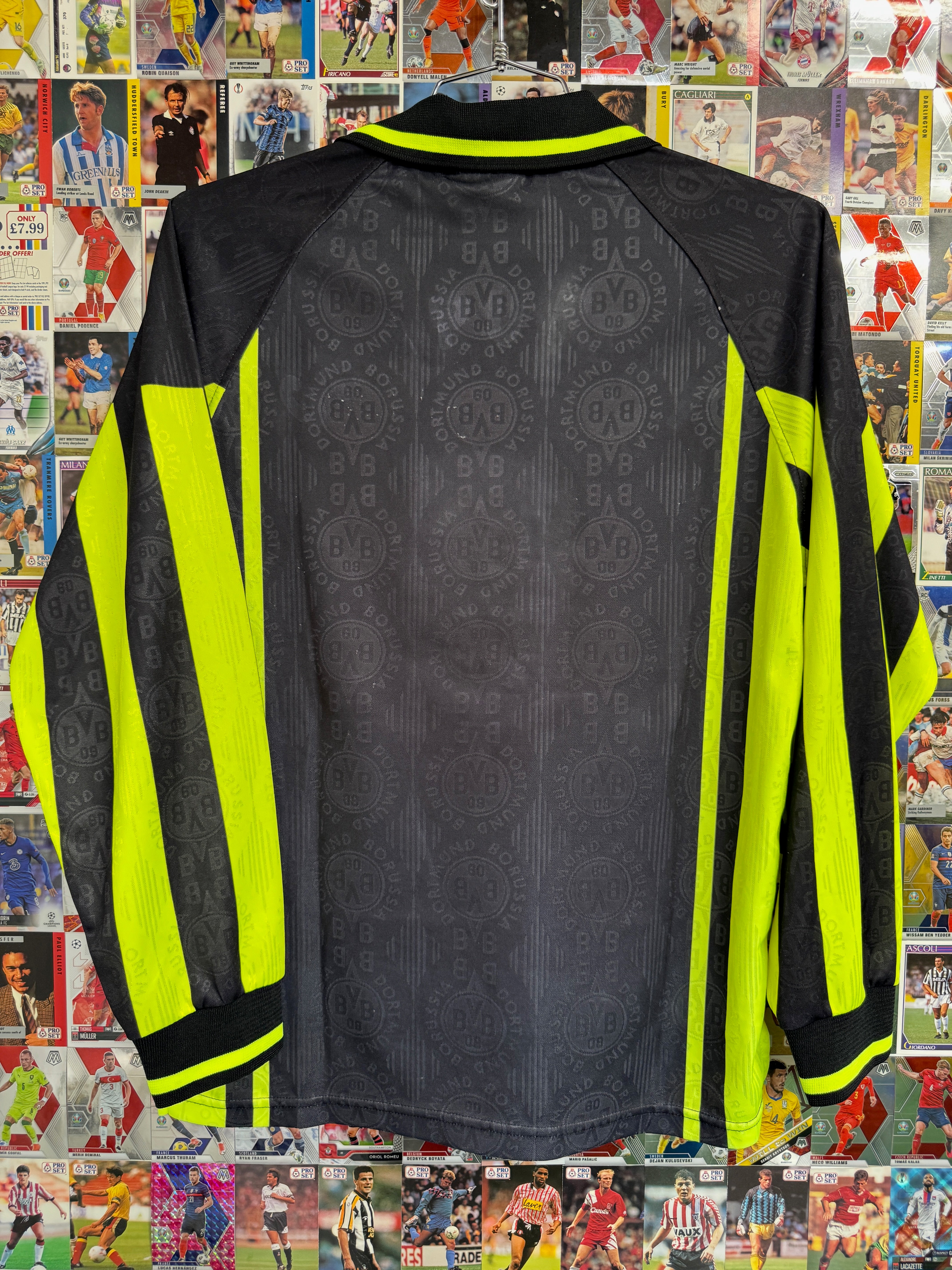 Borussia Dortmund 1995/96 Home Longsleeve Shirt - S