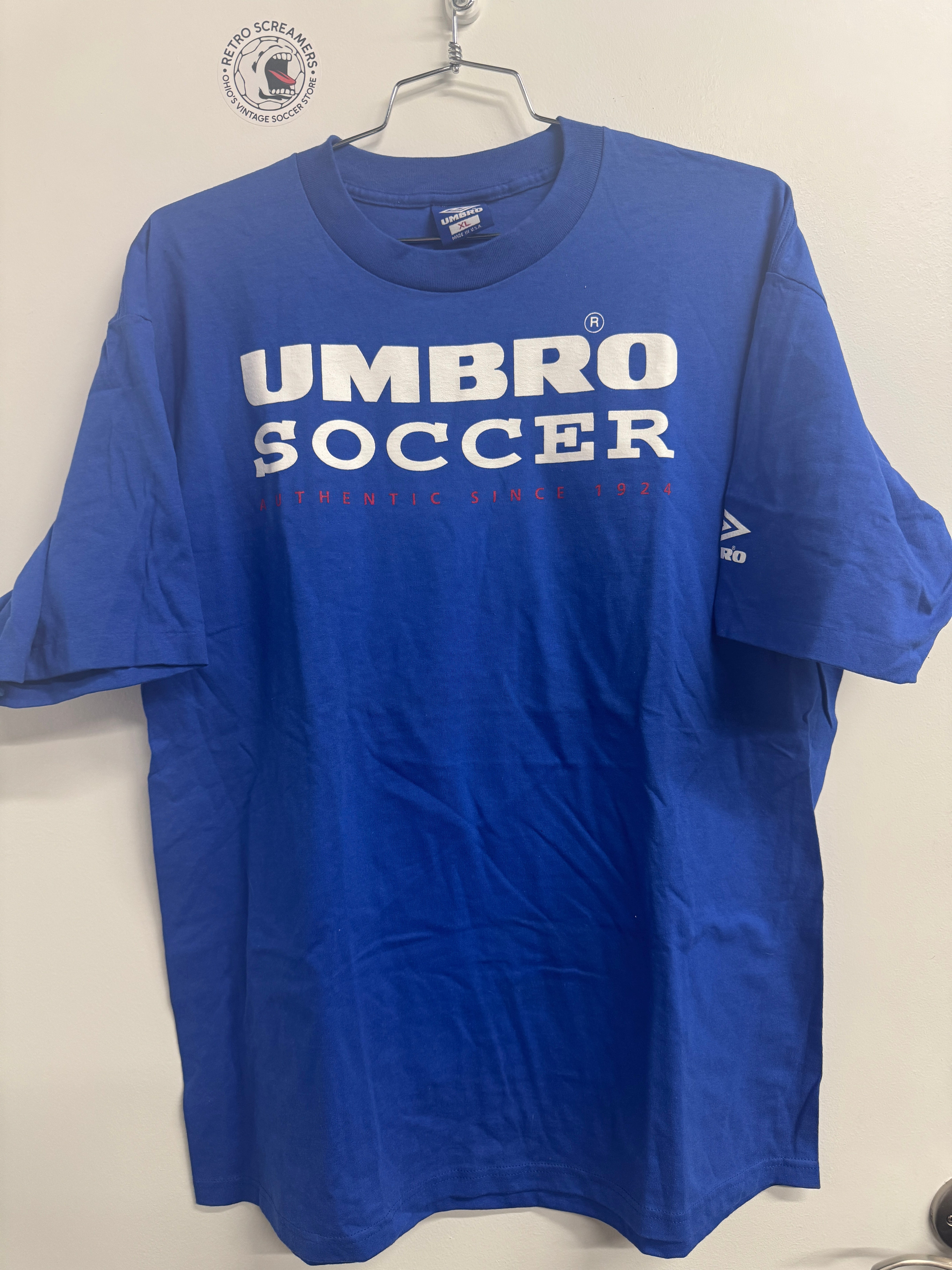 Vintage Umbro Made in USA Single Stitch Soccer Tee - XL