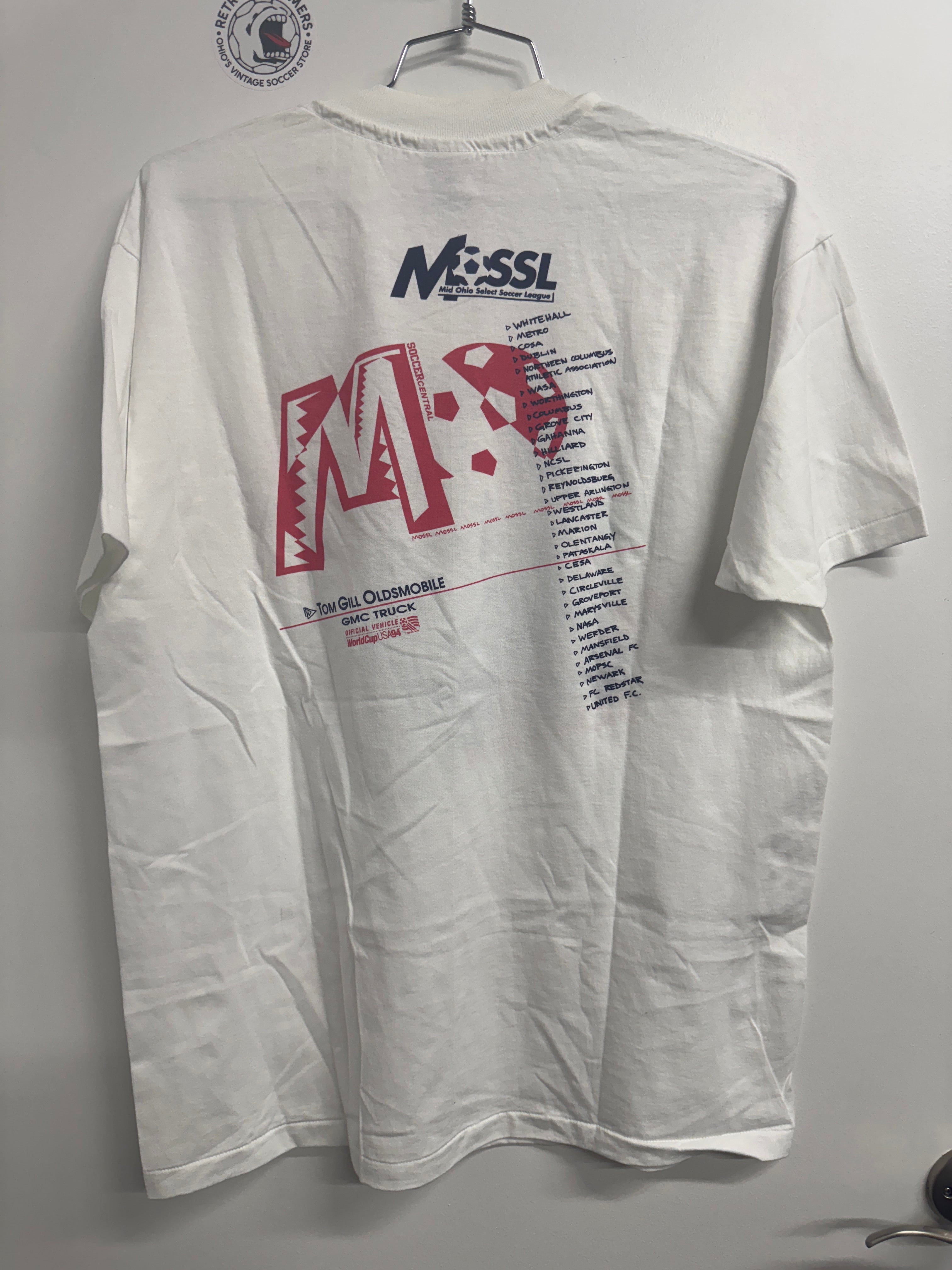 Vintage Mid Ohio Select Soccer 1994 Tee - XL