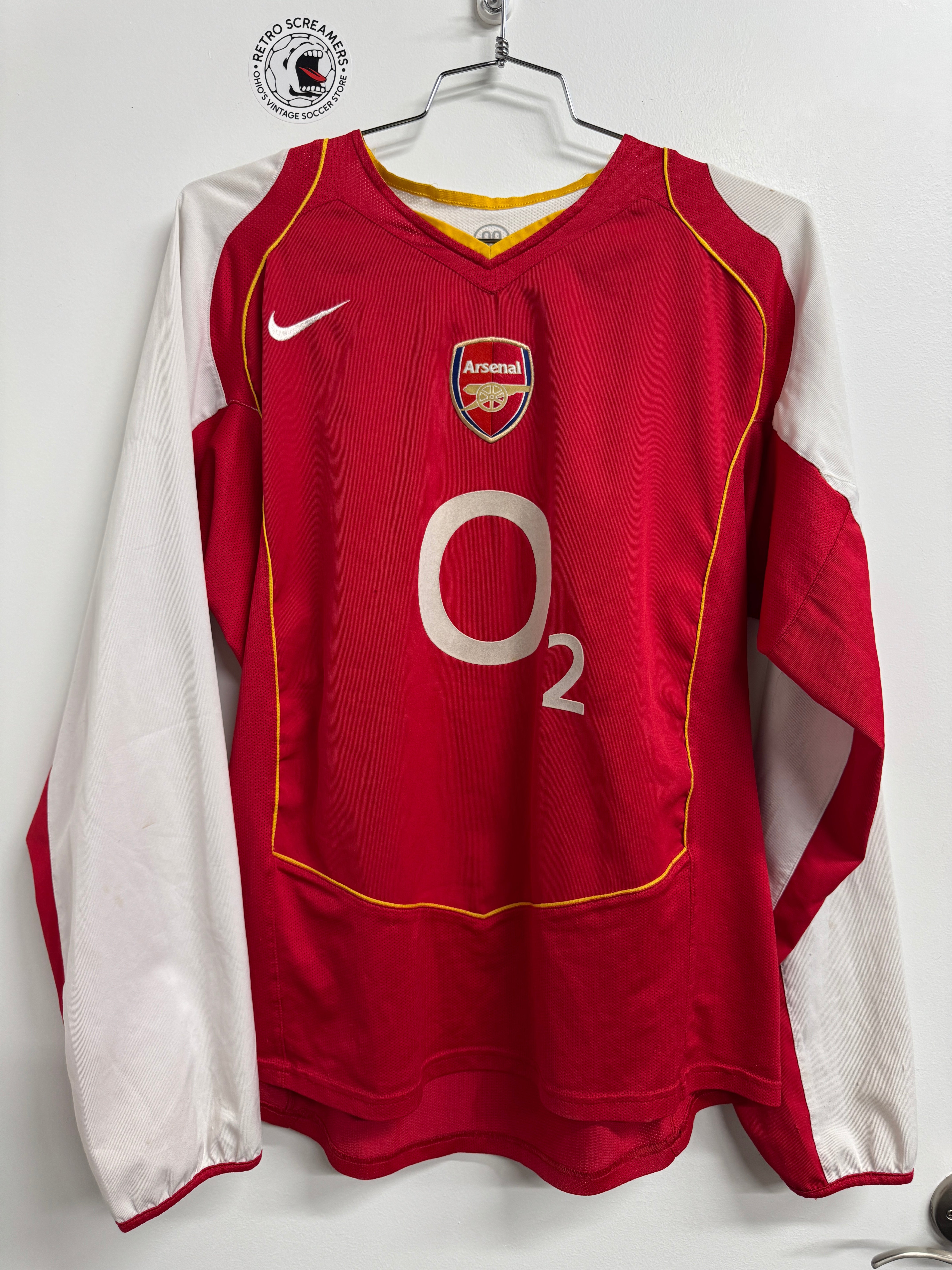 Arsenal 2004 Thierry Henry #14 Home Longsleeve Shirt | Retro Screamers