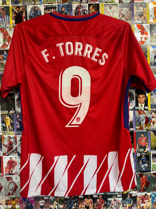 Atletico Madrid 2017/18 Fernando Torres #9 Home Shirt | Retro Screamers