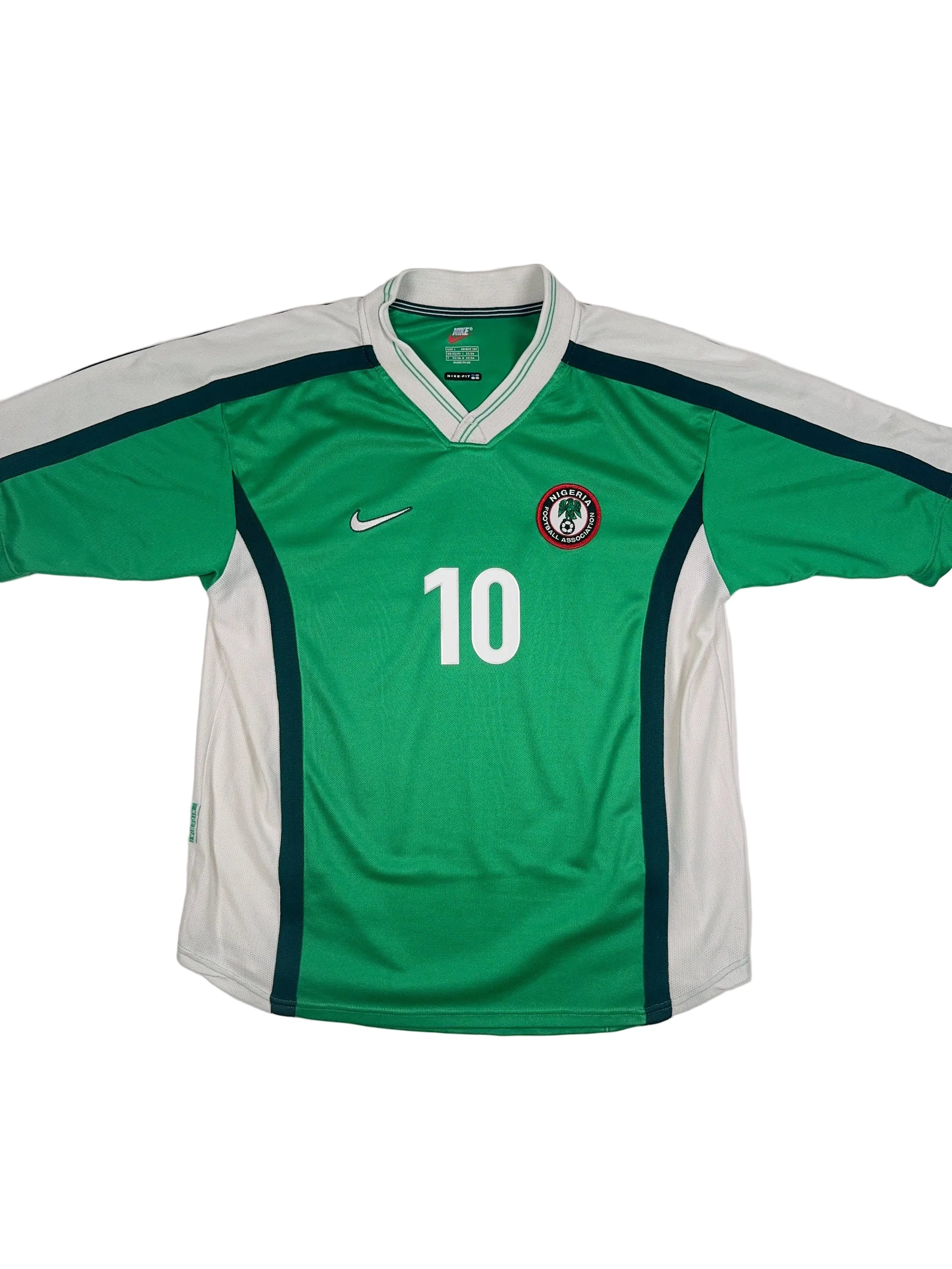 Nigeria 1998/00 Jay-Jay Okocha #10 Home Shirt - L