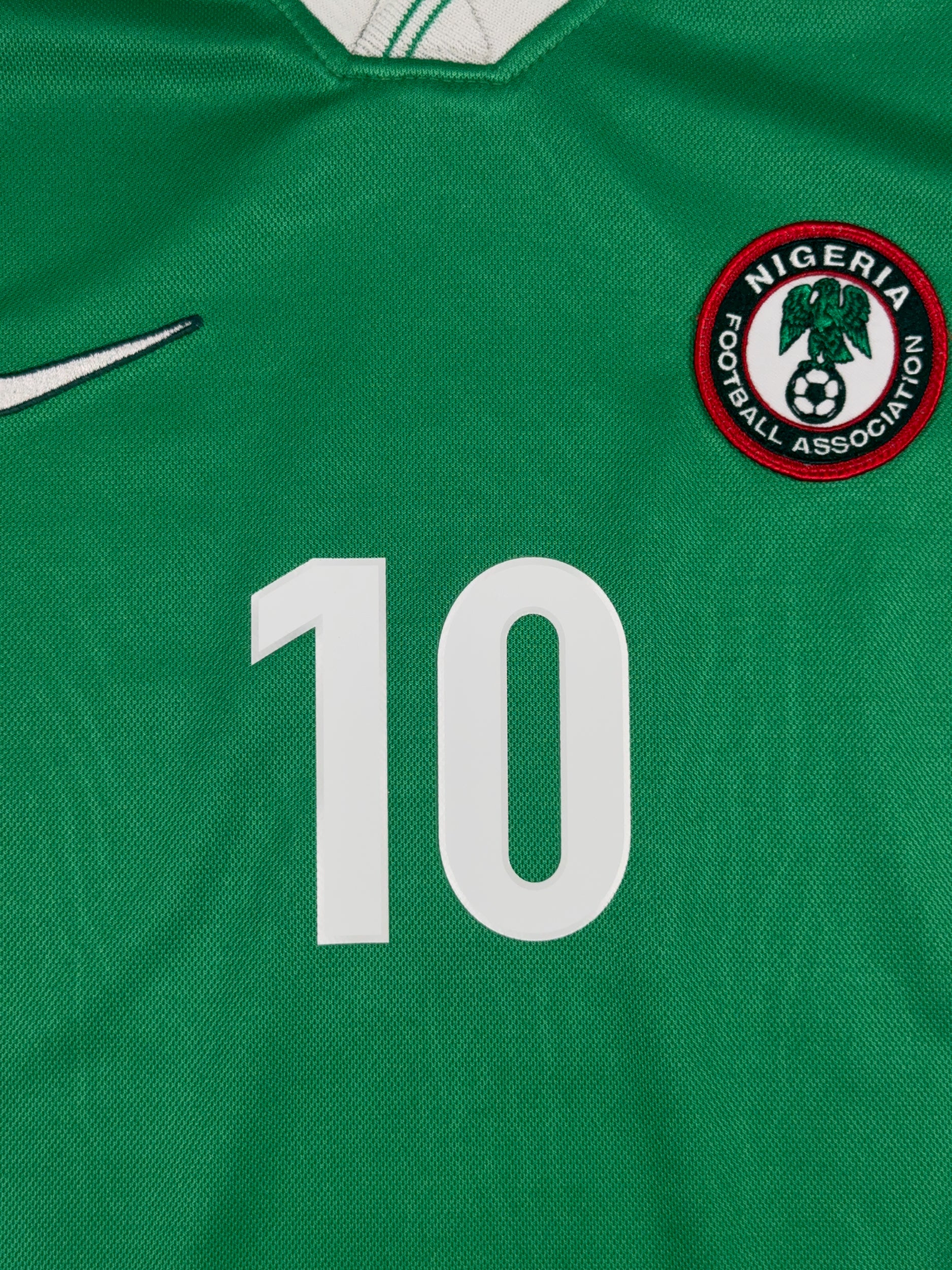 Nigeria 1998/00 Jay-Jay Okocha #10 Home Shirt - L