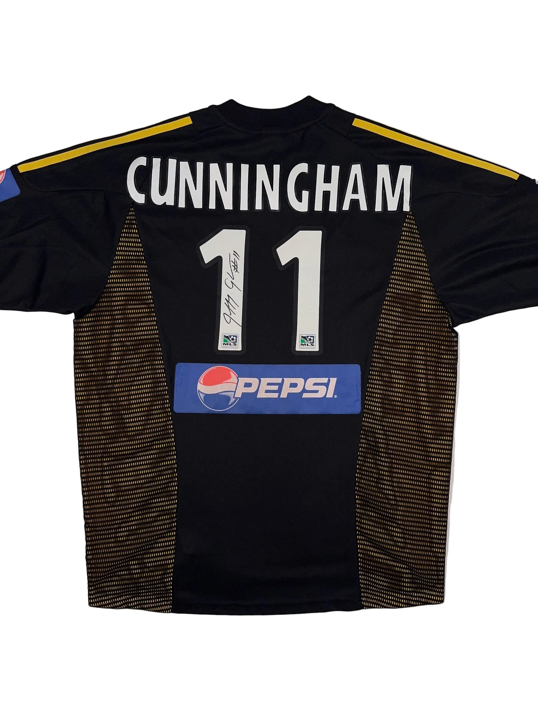 Columbus Crew 2002/03 Jeff Cunningham #11 Signed Away Shirt - L