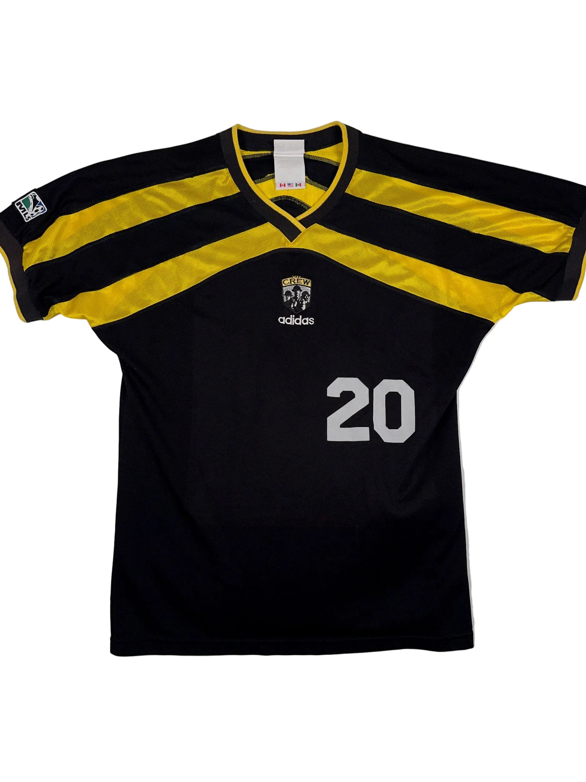 Columbus Crew 1996/97 Brian McBride #20 Signed Home Shirt - XL