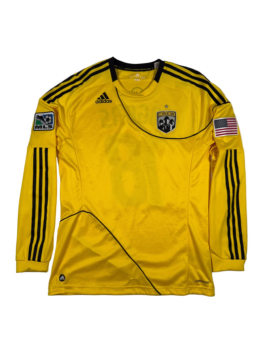 Columbus Crew 2010/11 Robbie Rogers #18 Matchworn & Signed Home Longsleeve Shirt - L