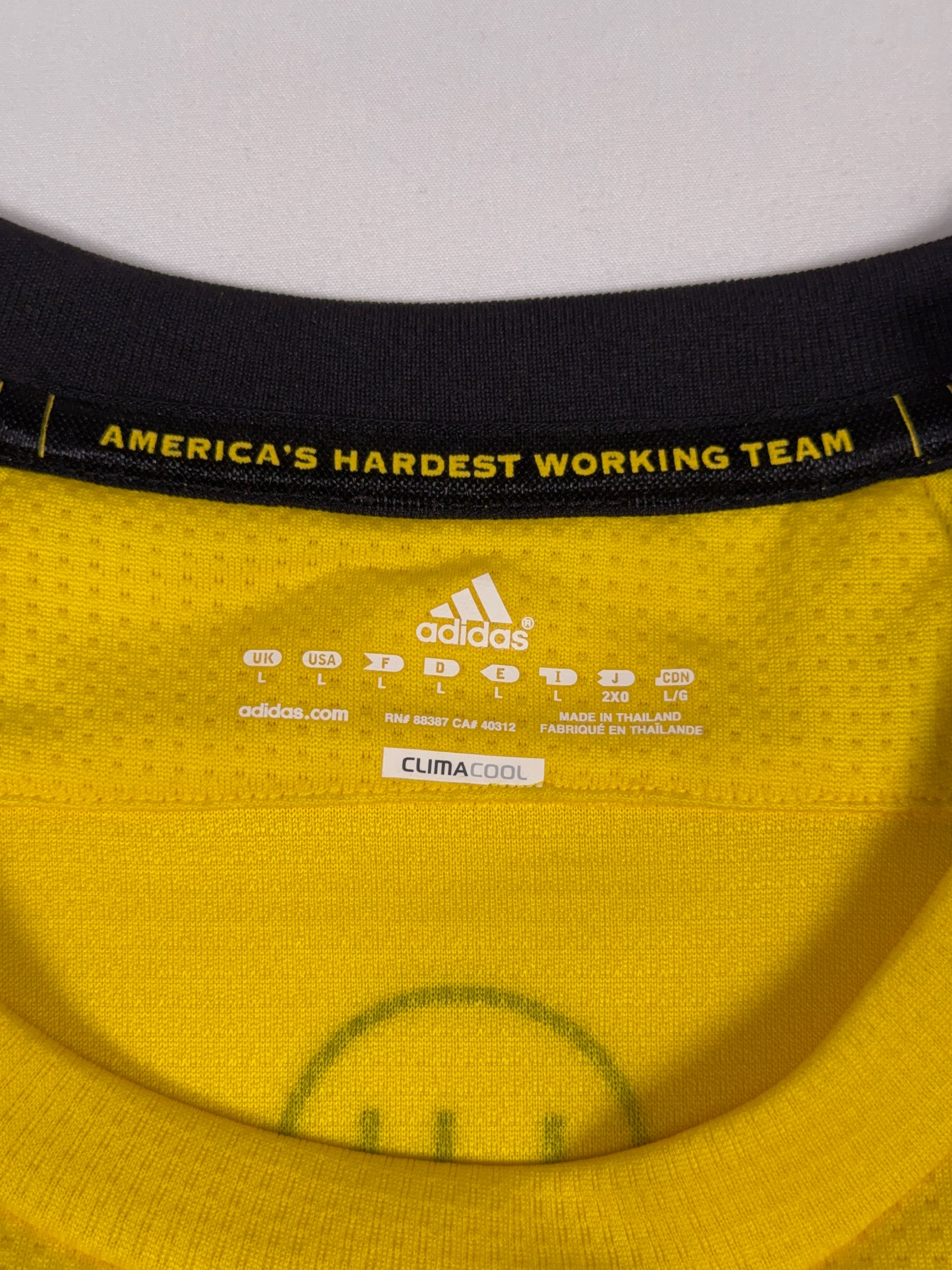 Columbus Crew 2010/11 Robbie Rogers #18 Matchworn & Signed Home Longsleeve Shirt - L
