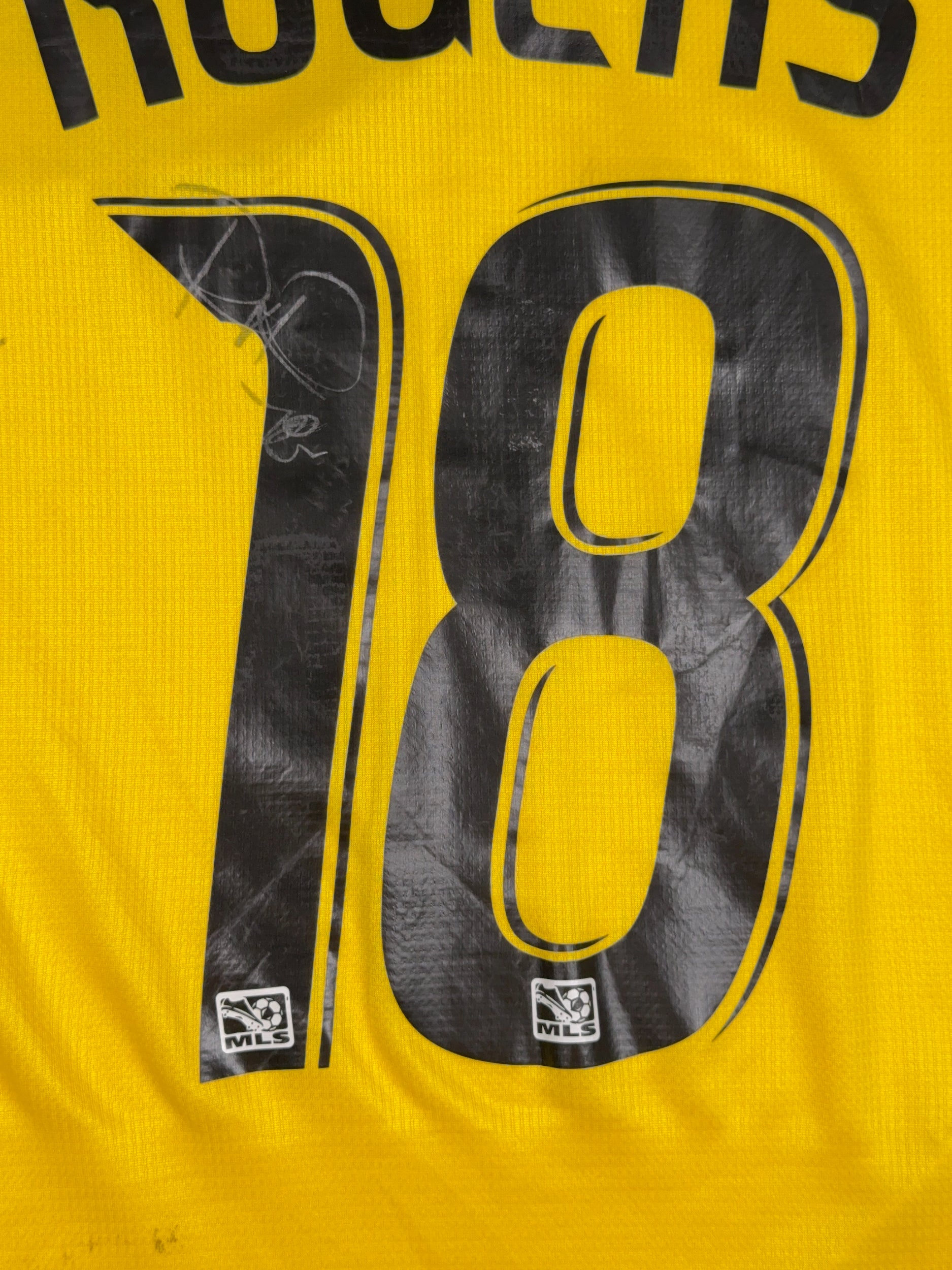 Columbus Crew 2010/11 Robbie Rogers #18 Matchworn & Signed Home Longsleeve Shirt - L