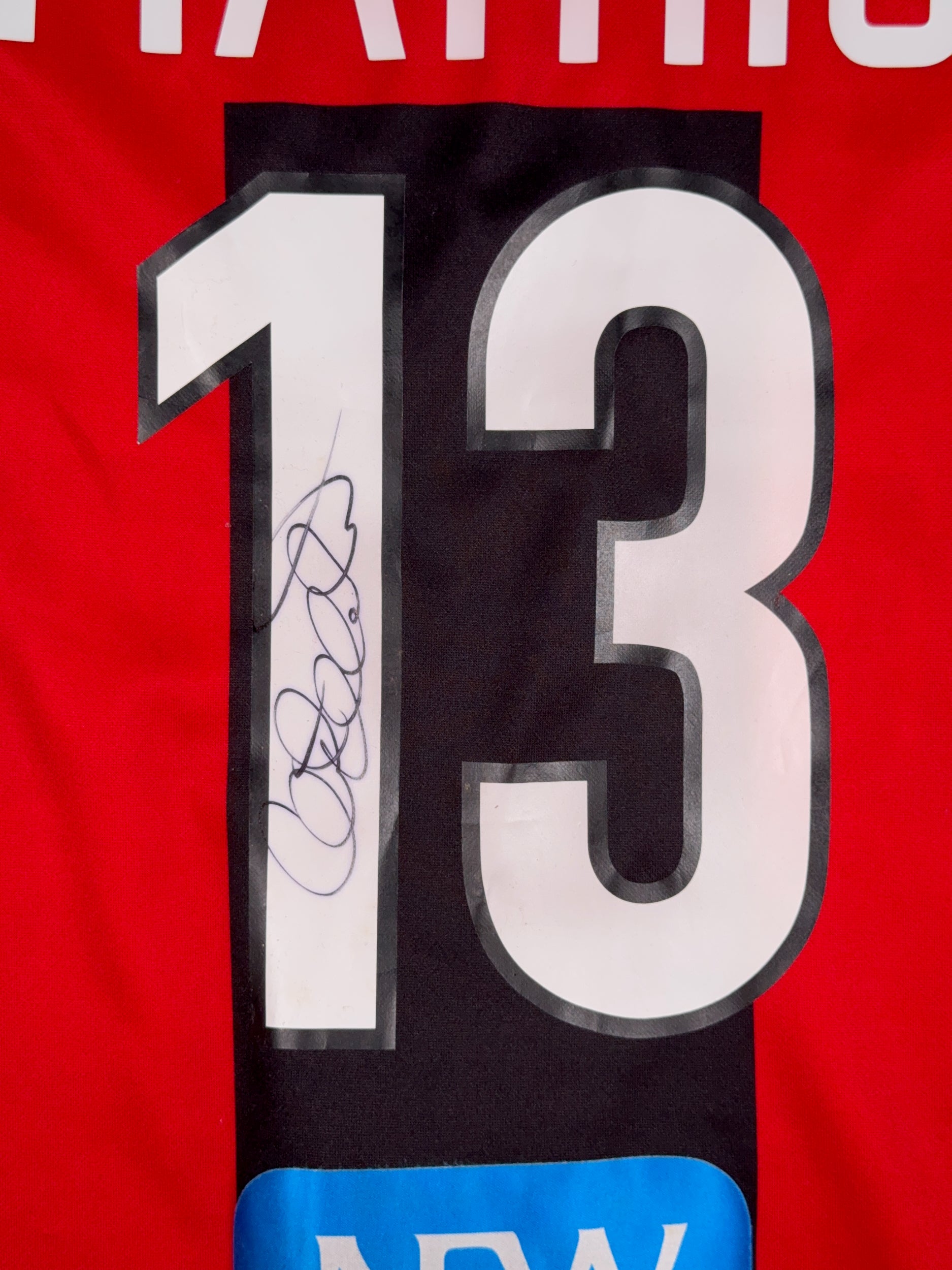 New York Metrostars 2001/02 Clint Mathis #13 Signed Away Shirt - M