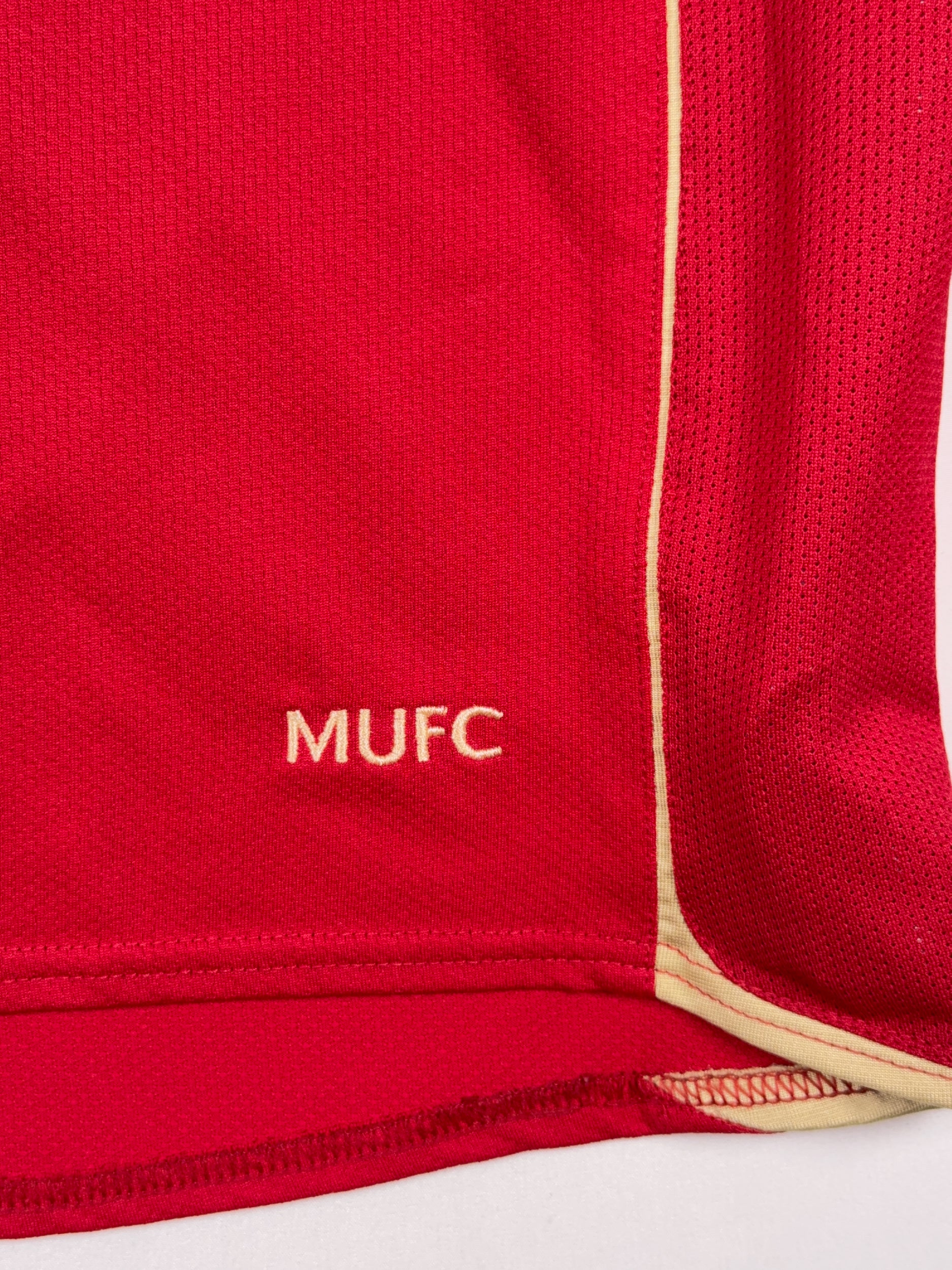 Manchester United 2006/07 Louis Saha #9 Longsleeve Home Shirt - M