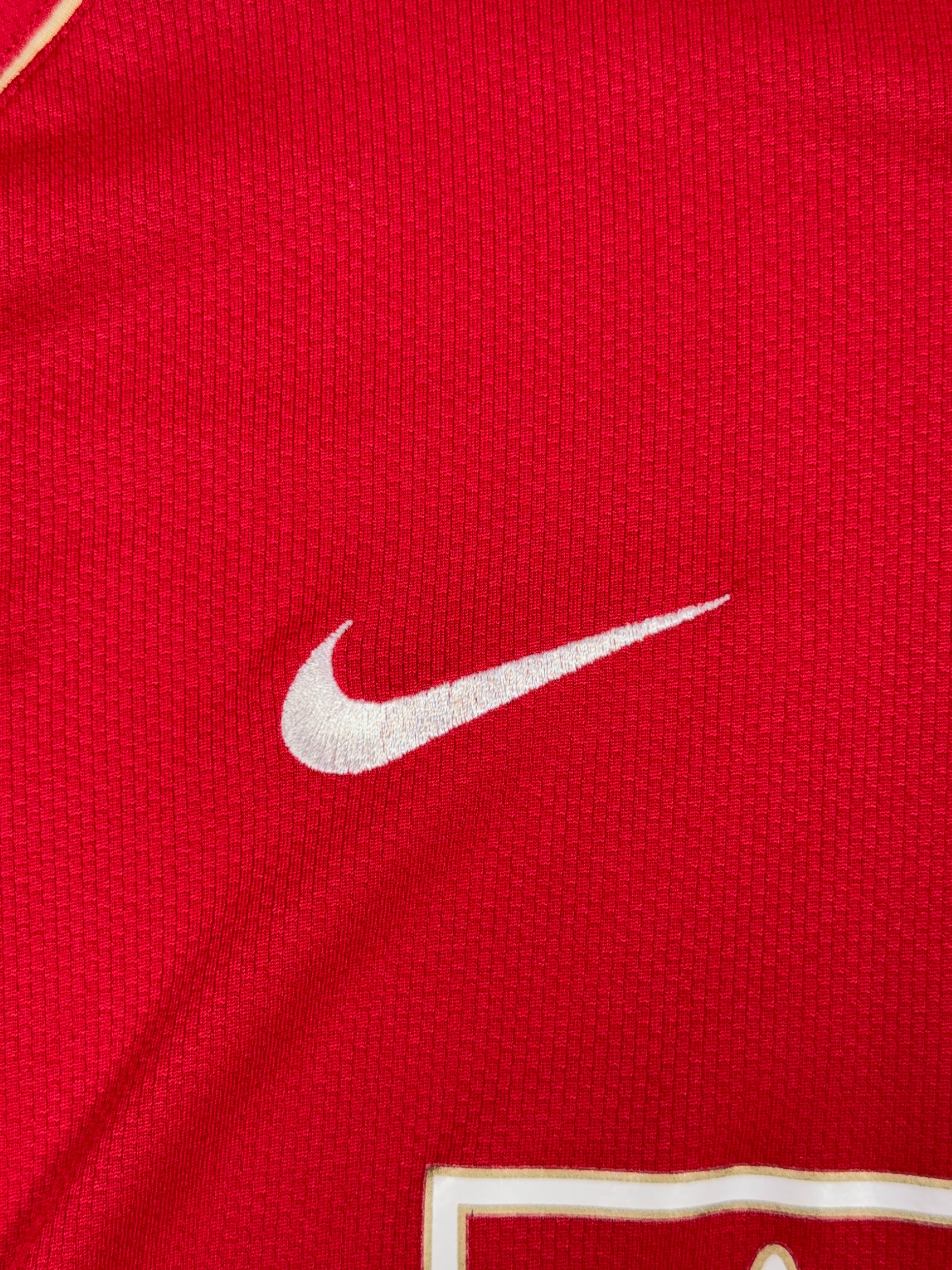 Manchester United 2006/07 Louis Saha #9 Longsleeve Home Shirt - M