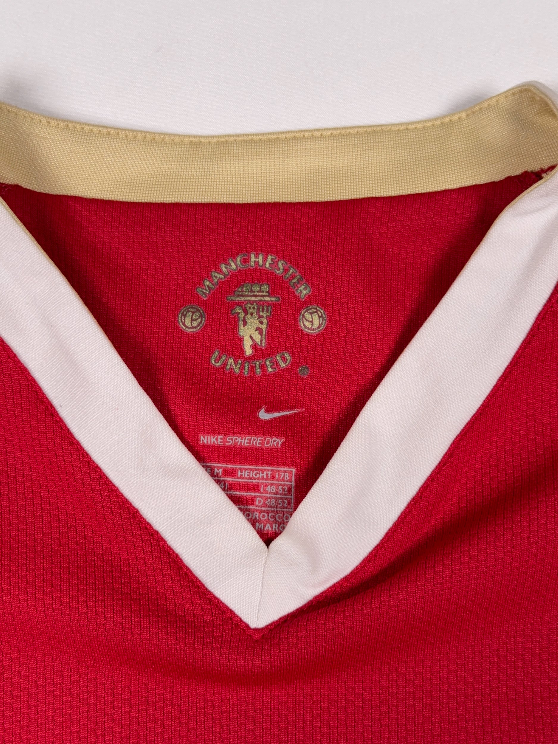 Manchester United 2006/07 Louis Saha #9 Longsleeve Home Shirt - M