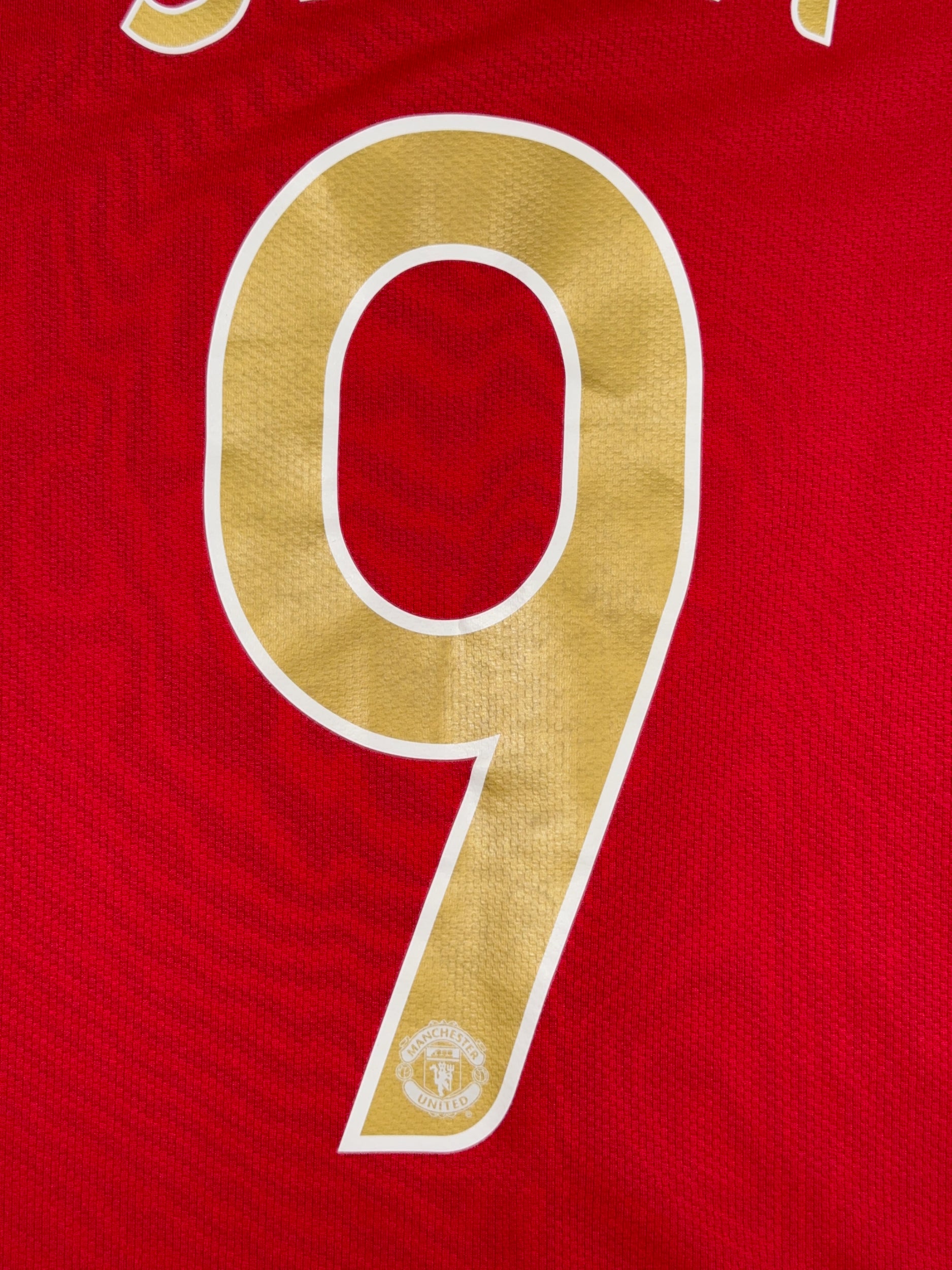 Manchester United 2006/07 Louis Saha #9 Longsleeve Home Shirt - M
