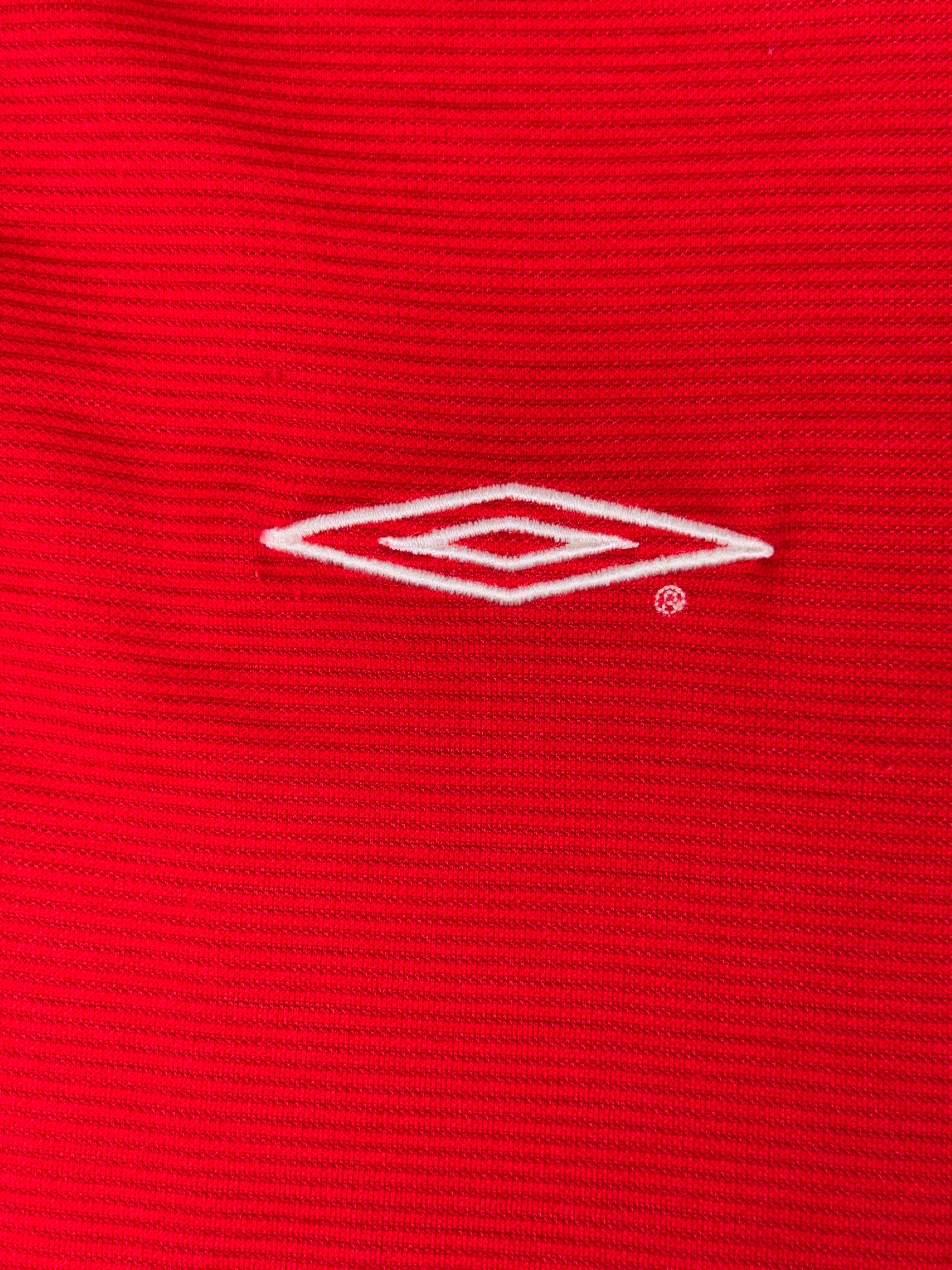 Manchester United 2000/02 Longsleeve Home Shirt - XS