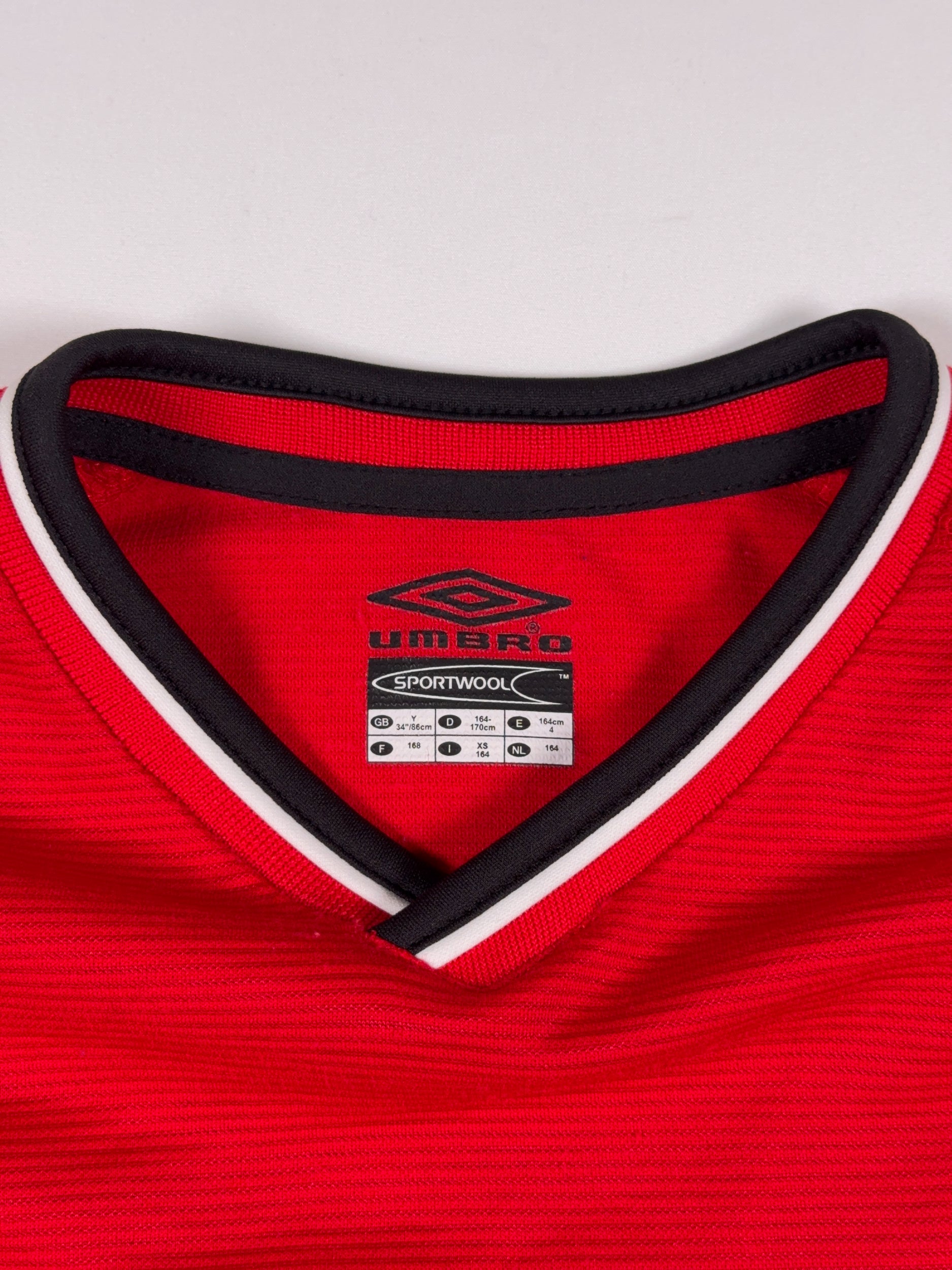 Manchester United 2000/02 Longsleeve Home Shirt - XS