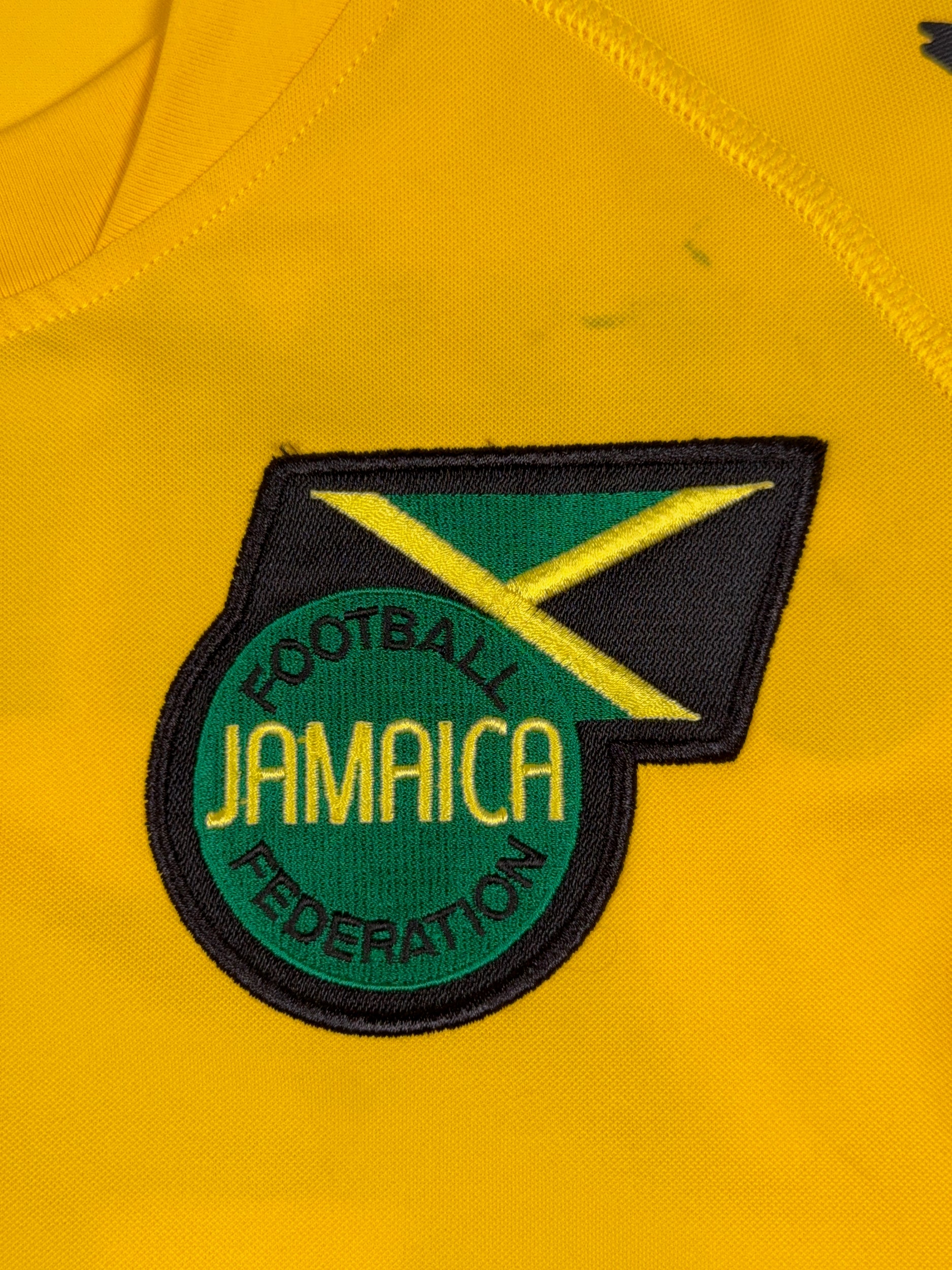 Jamaica 2009/10 Omar Cummings #22 Signed Matchworn Home Shirt