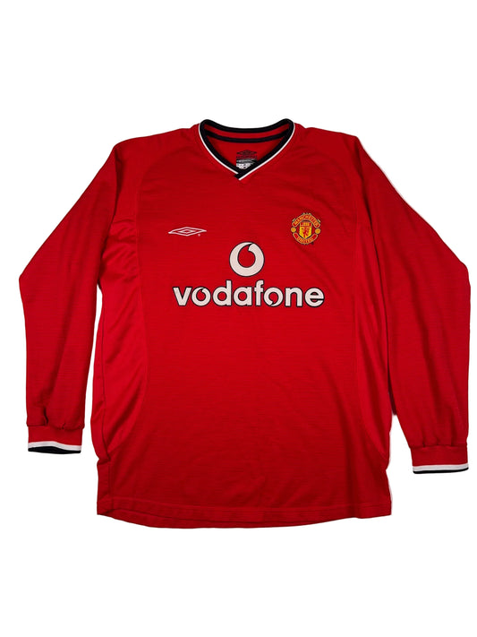 Manchester United 2000/02 Longsleeve Home Shirt - M