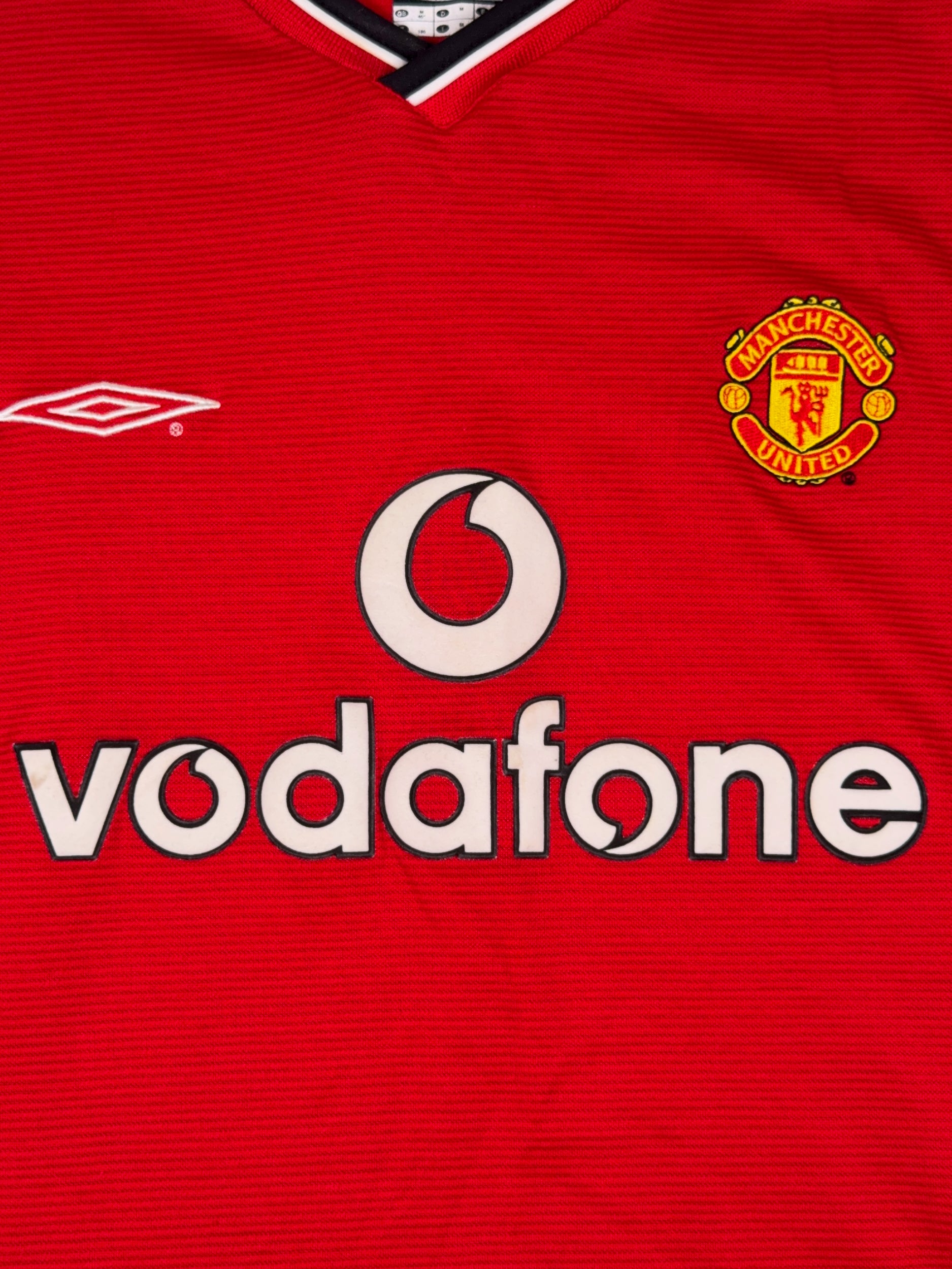 Manchester United 2000/02 Longsleeve Home Shirt - M