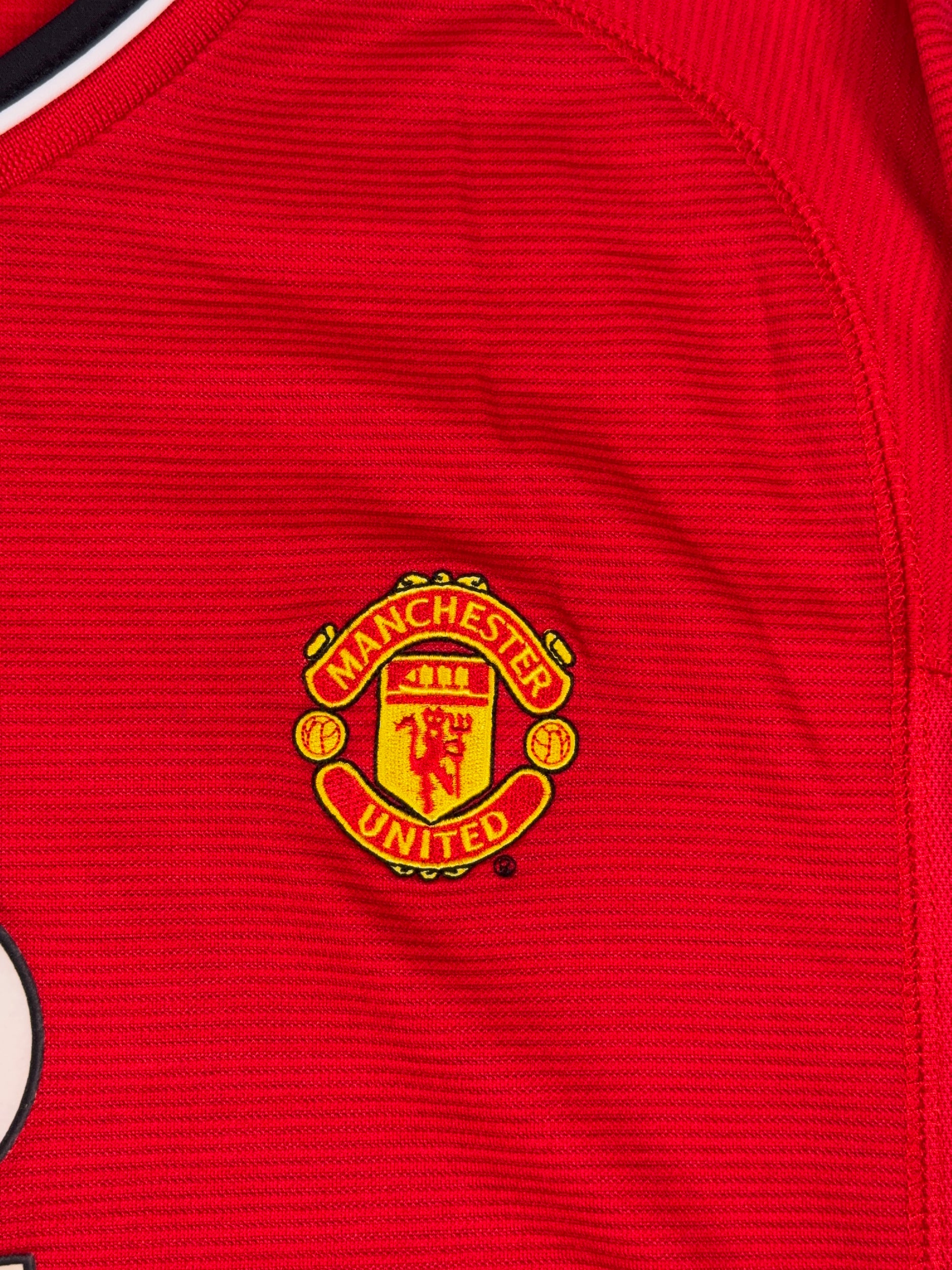 Manchester United 2000/02 Longsleeve Home Shirt - M