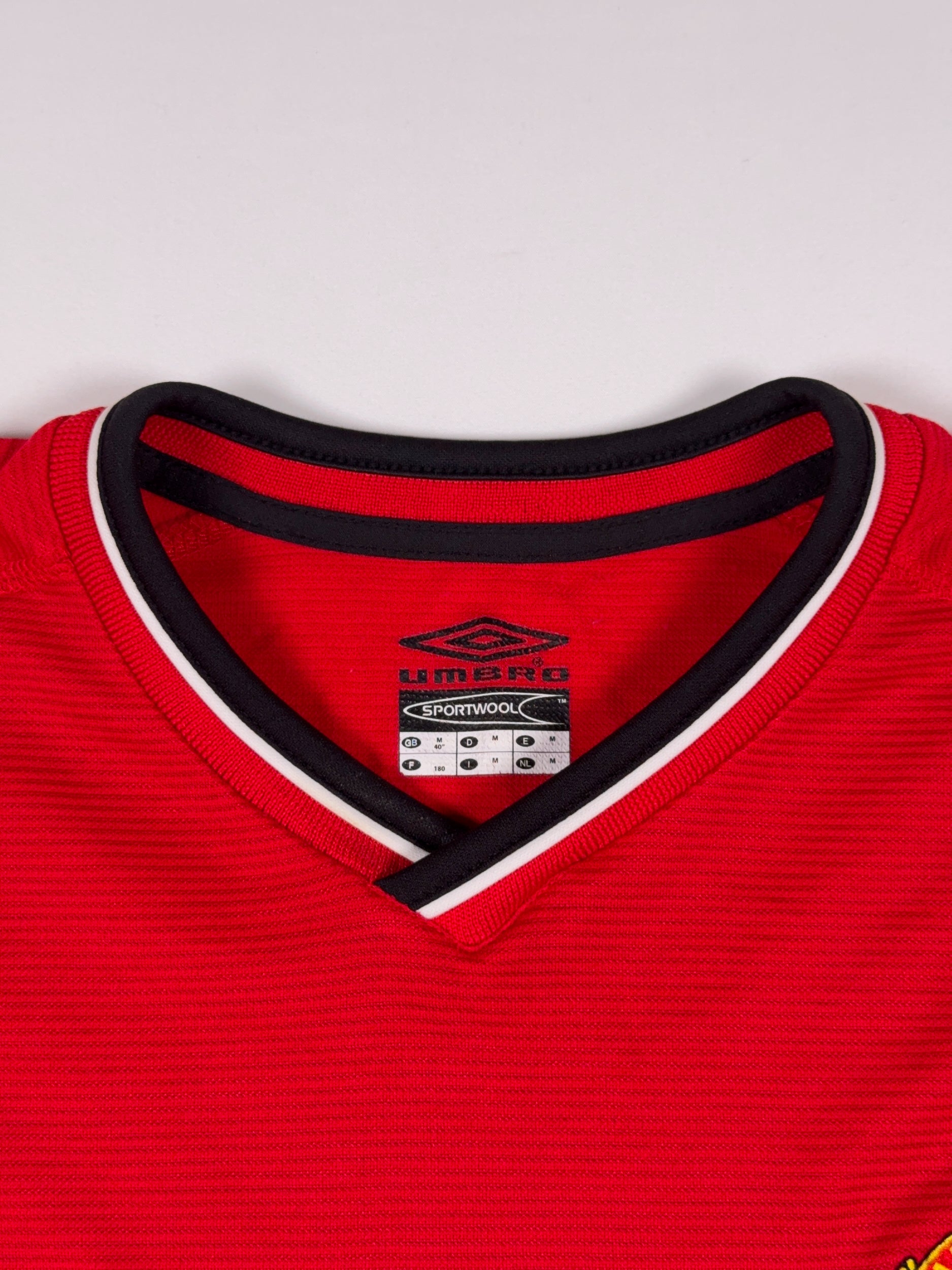 Manchester United 2000/02 Longsleeve Home Shirt - M