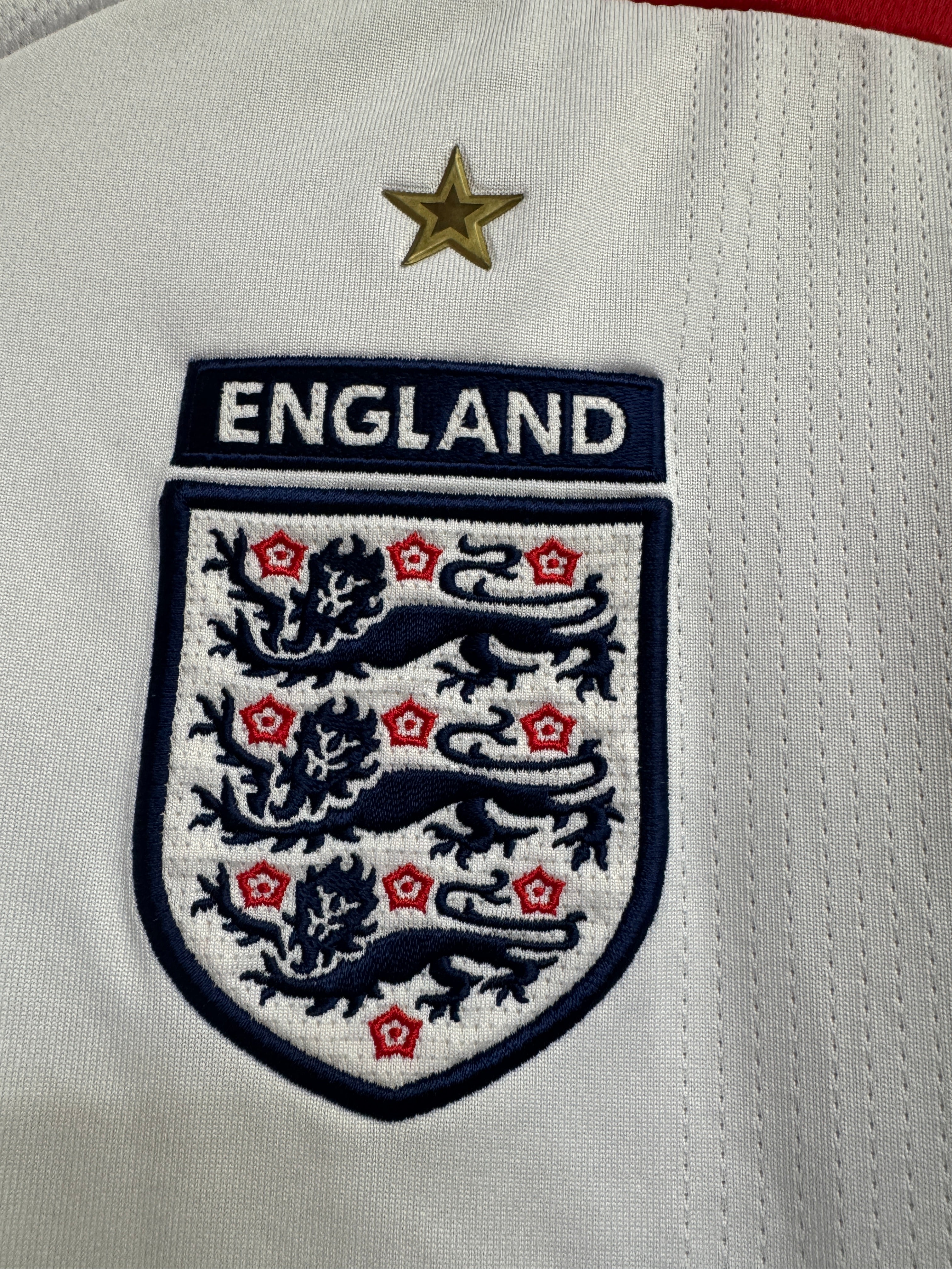 England 2007/09 Steven Gerrard #4 Home Shirt | Retro Screamers