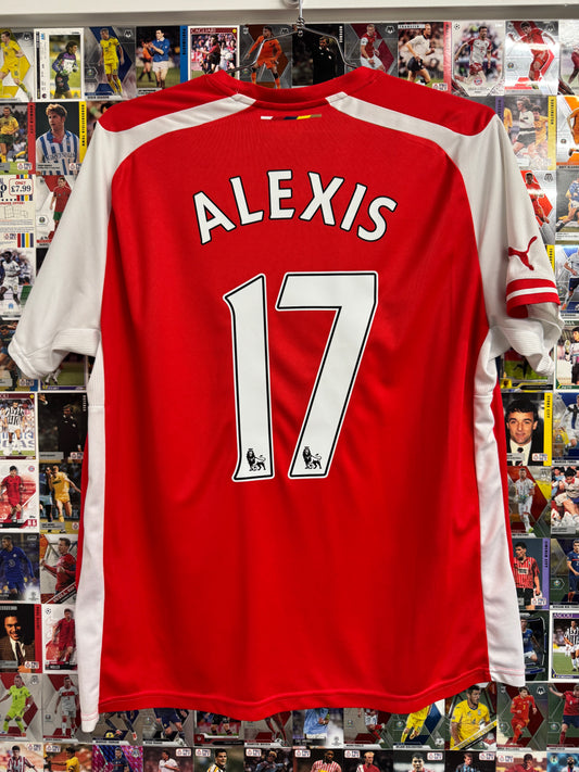 Arsenal 2014/15 Alexis Sanchez #17 Home Shirt - XL