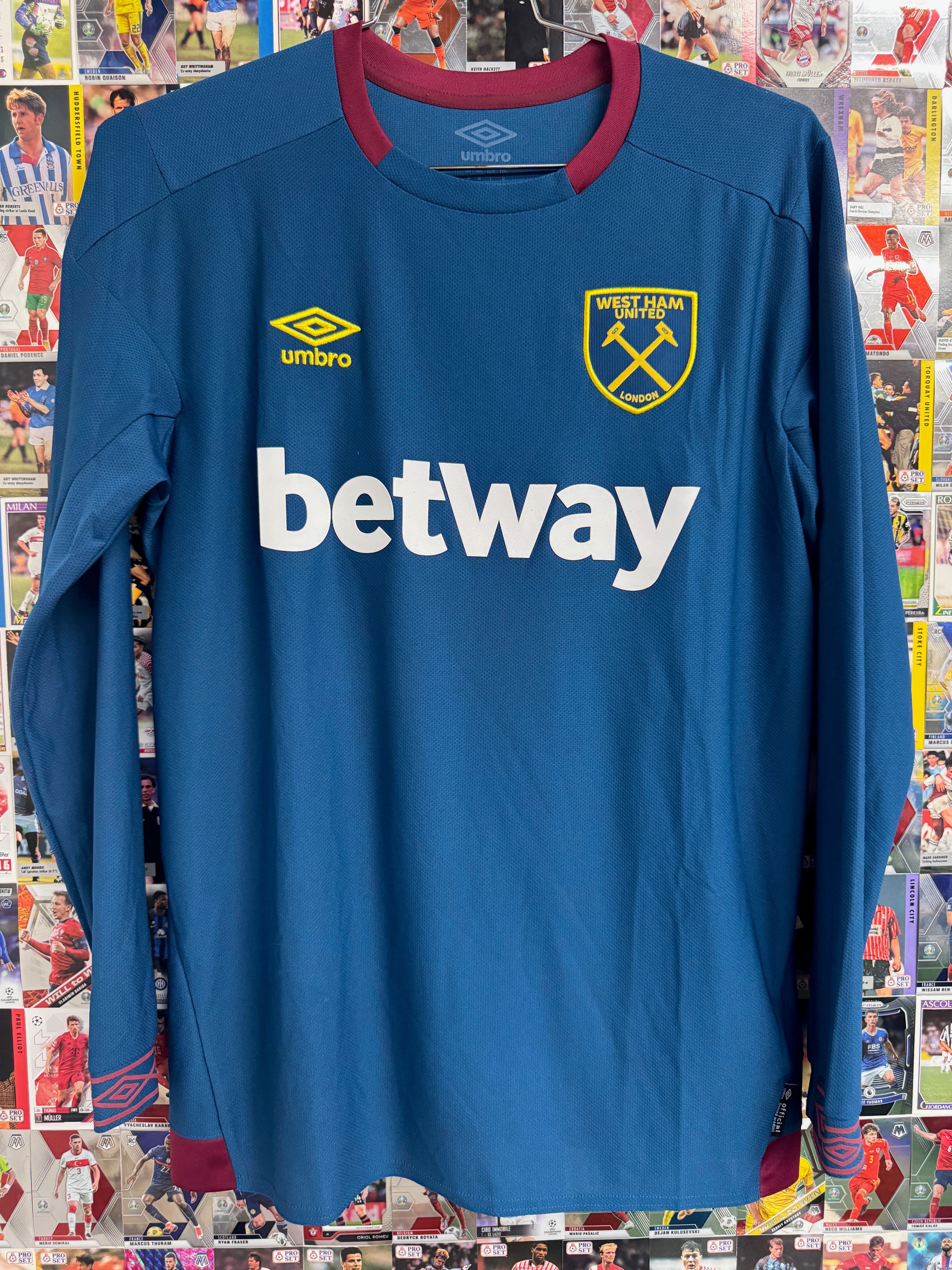 West Ham United 2018/19 Declan Rice #41 Auswärtstrikot Langarm - M