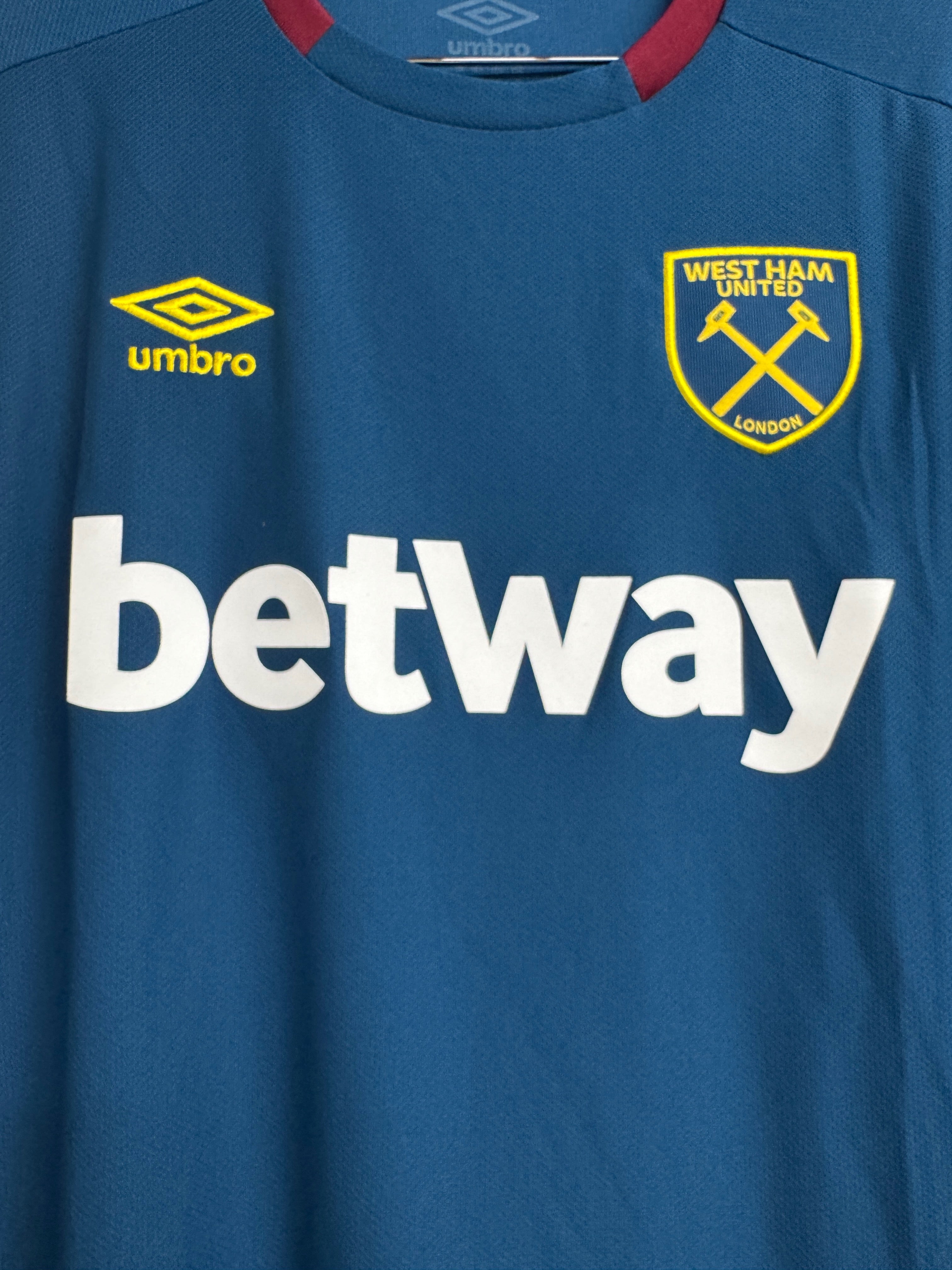 West Ham United 2018/19 Declan Rice #41 Auswärtstrikot Langarm - M