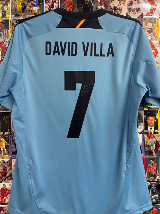 Spain 2012/14 David Villa #7 Away Shirt - L