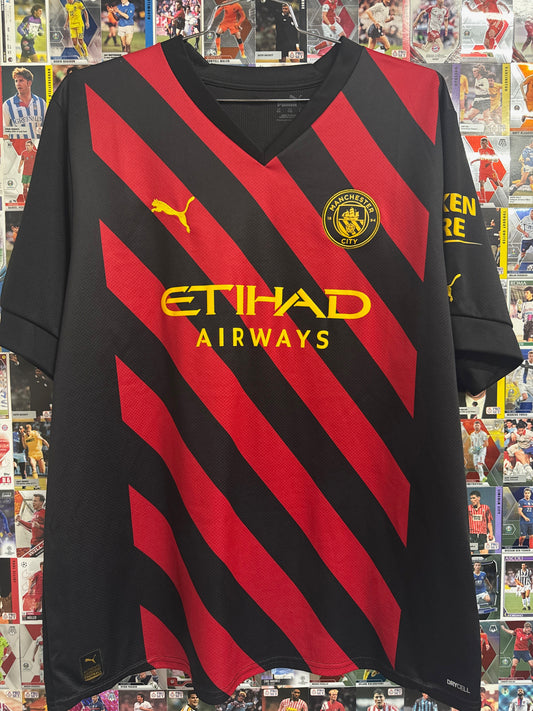 Manchester City 2022/23 Erling Haaland #9 Away Shirt - XXL