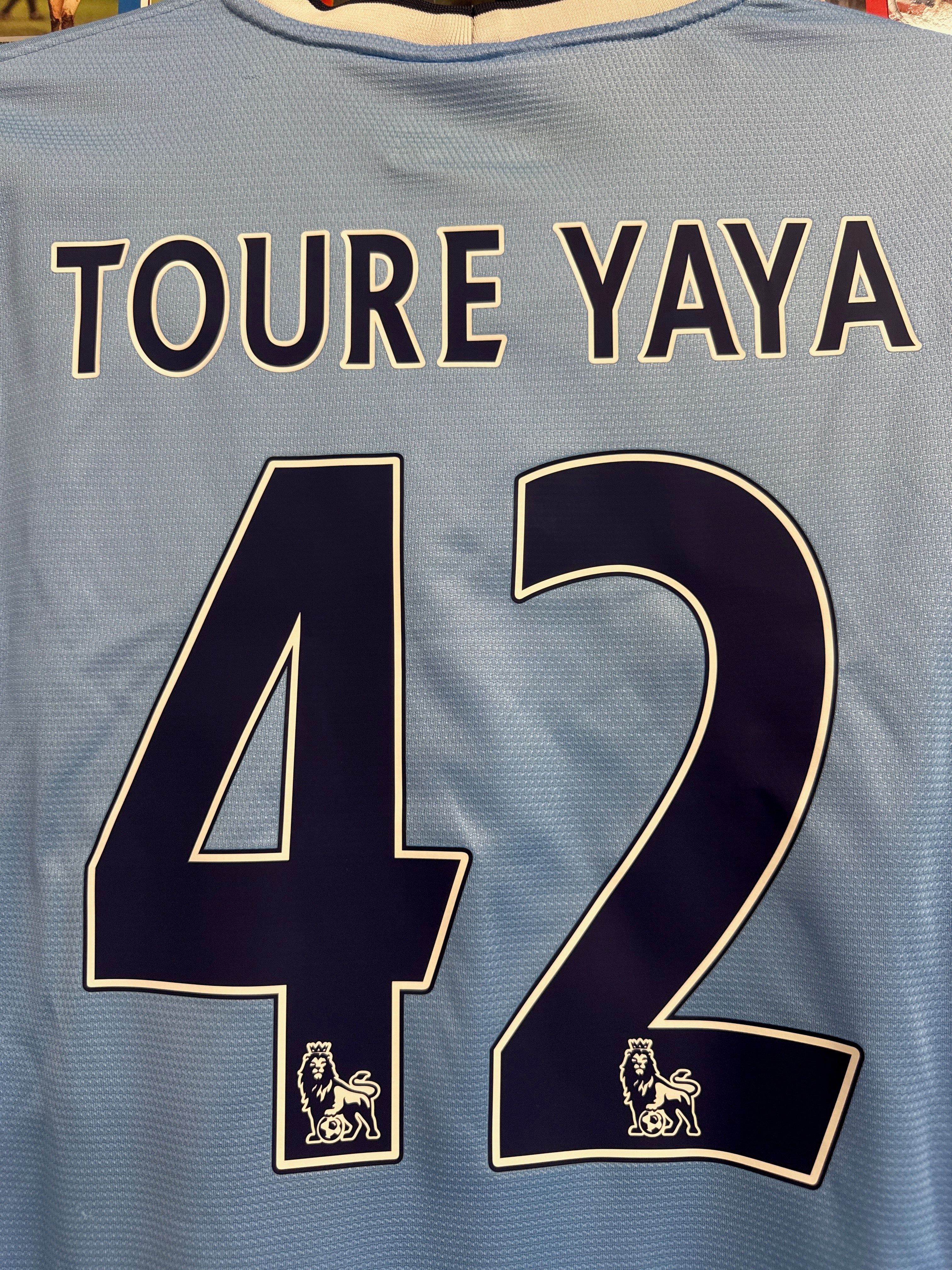 Manchester City 2013/14 Yaya Touré #42 Heimtrikot - XL