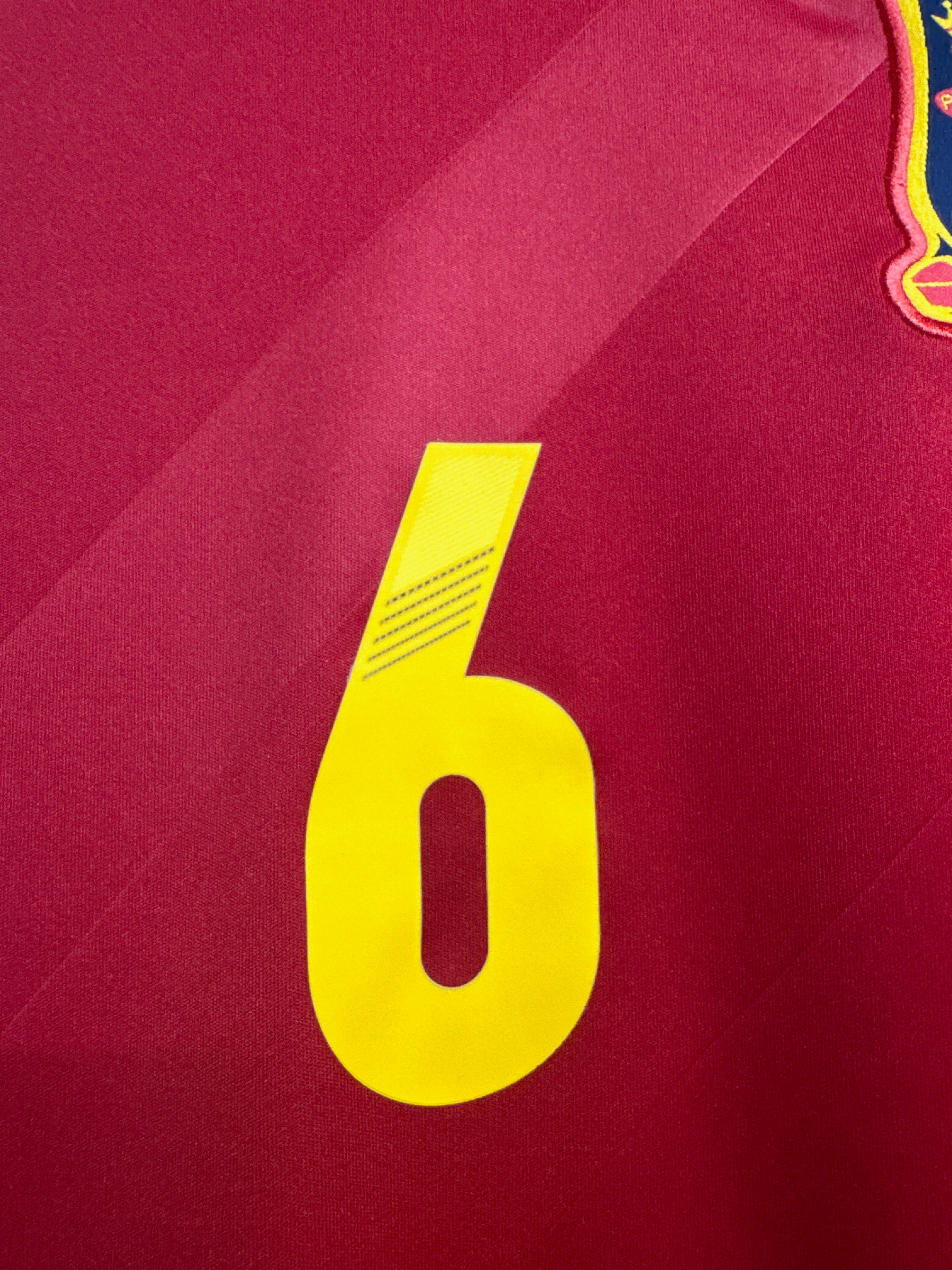 Spanien 2011/12 Andres Iniesta #6 Heimtrikot - L