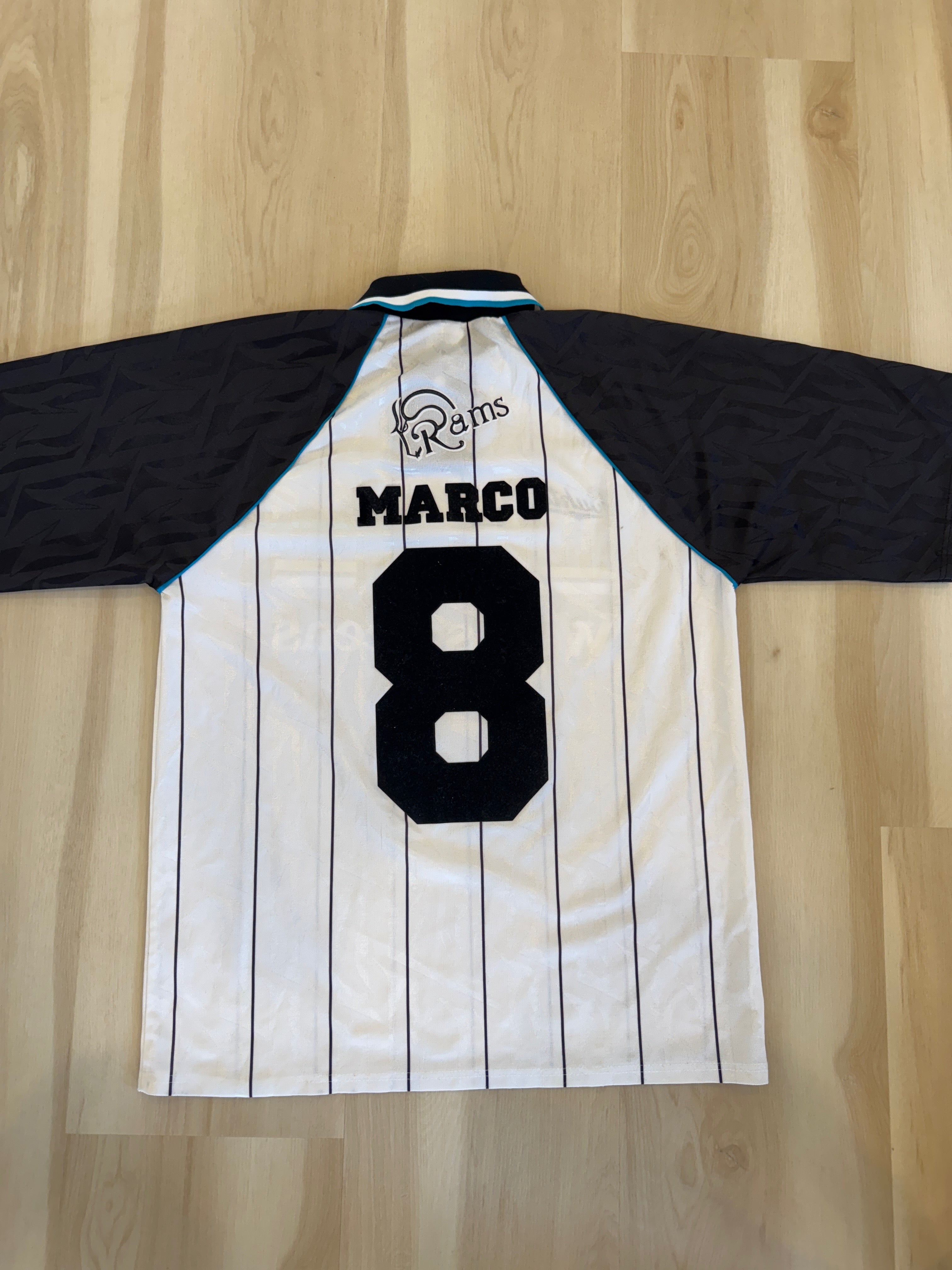 Derby County 1994/96 Marco Gabbiadini #8 Home Shirt | Retro Screamers
