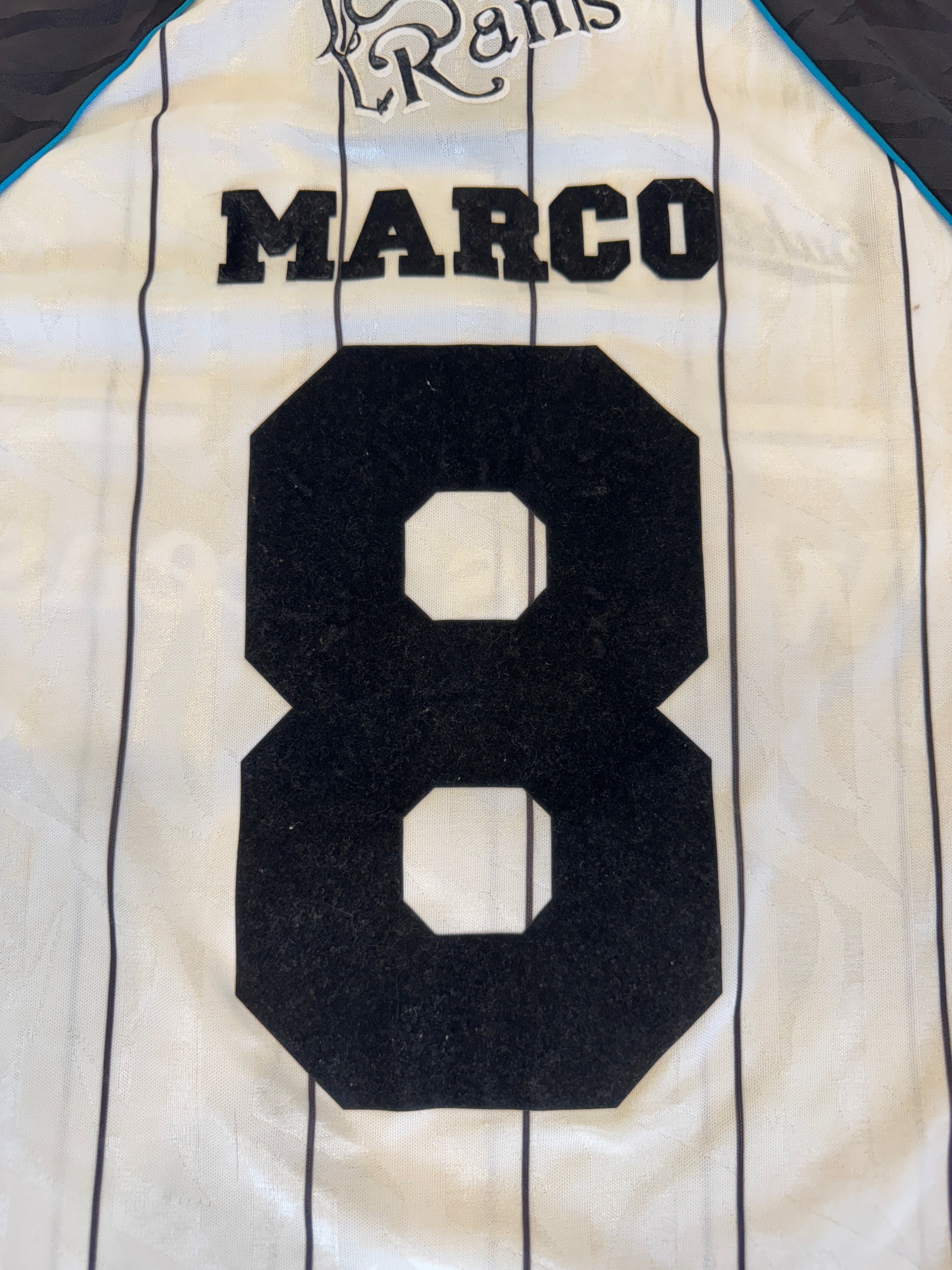 Derby County 1994/96 Marco Gabbiadini #8 Home Shirt | Retro Screamers