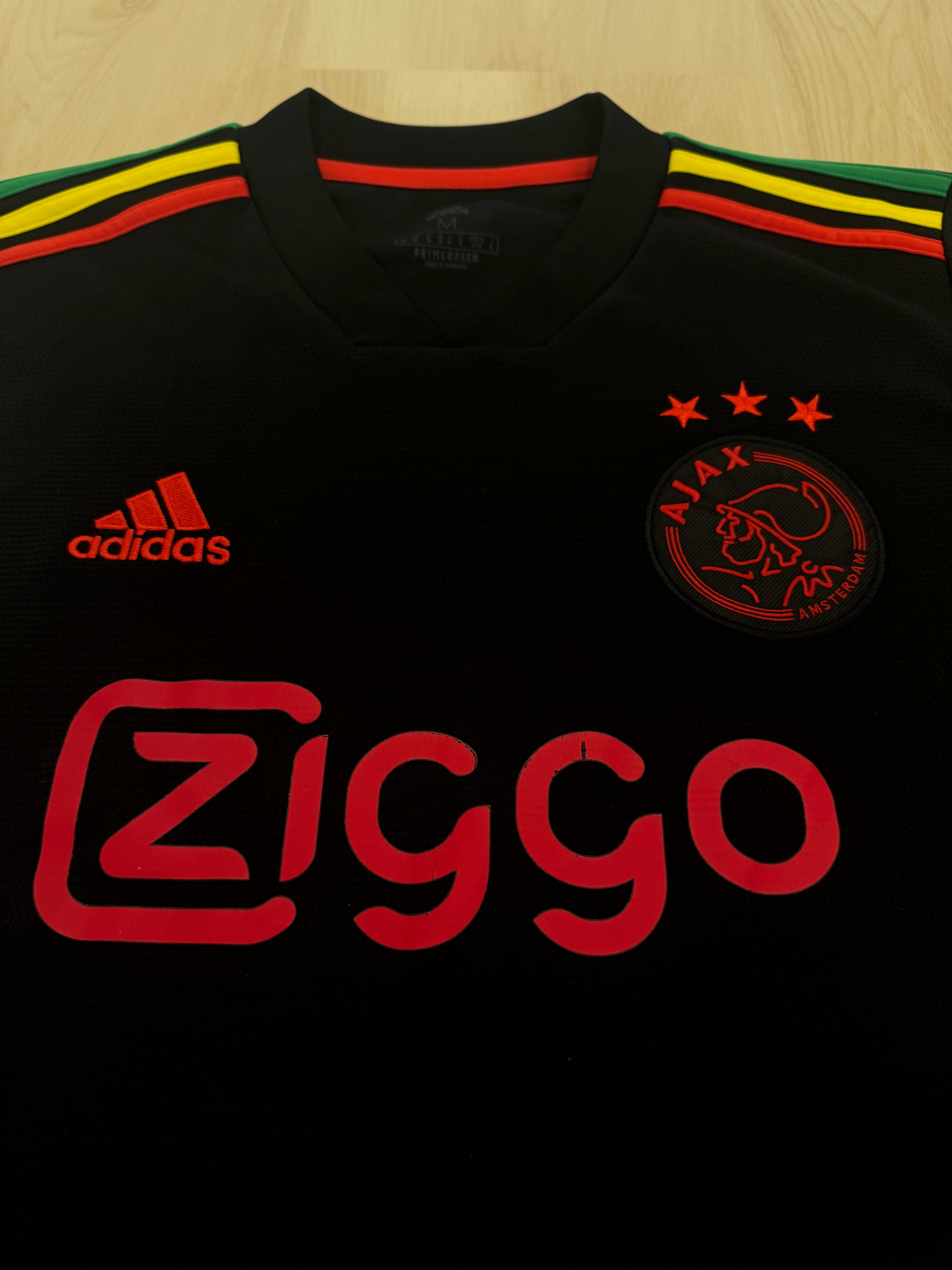 Ajax 2021 Ryan Gravenberch #8 Away Shirt w/ Patches | Retro Screamers