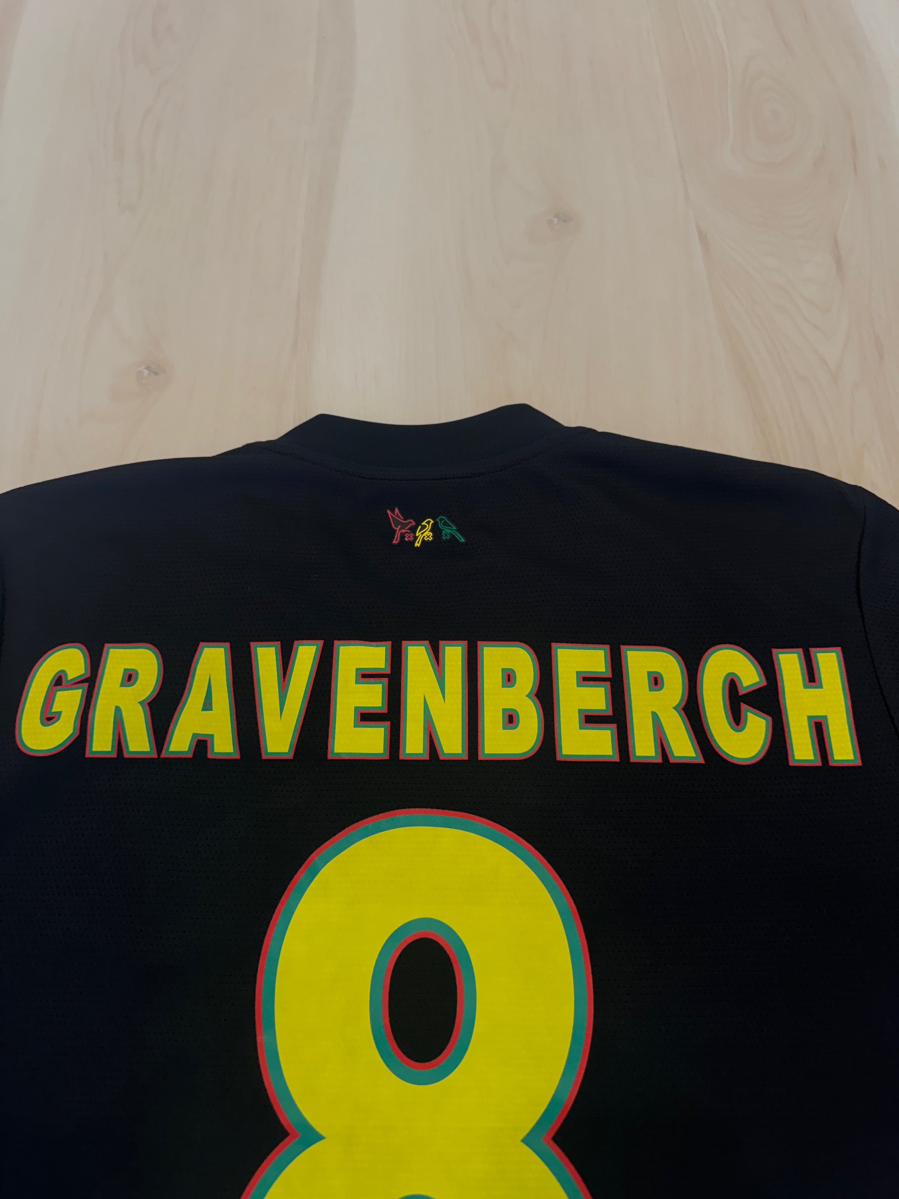 Ajax 2021 Ryan Gravenberch #8 Away Shirt w/ Patches | Retro Screamers